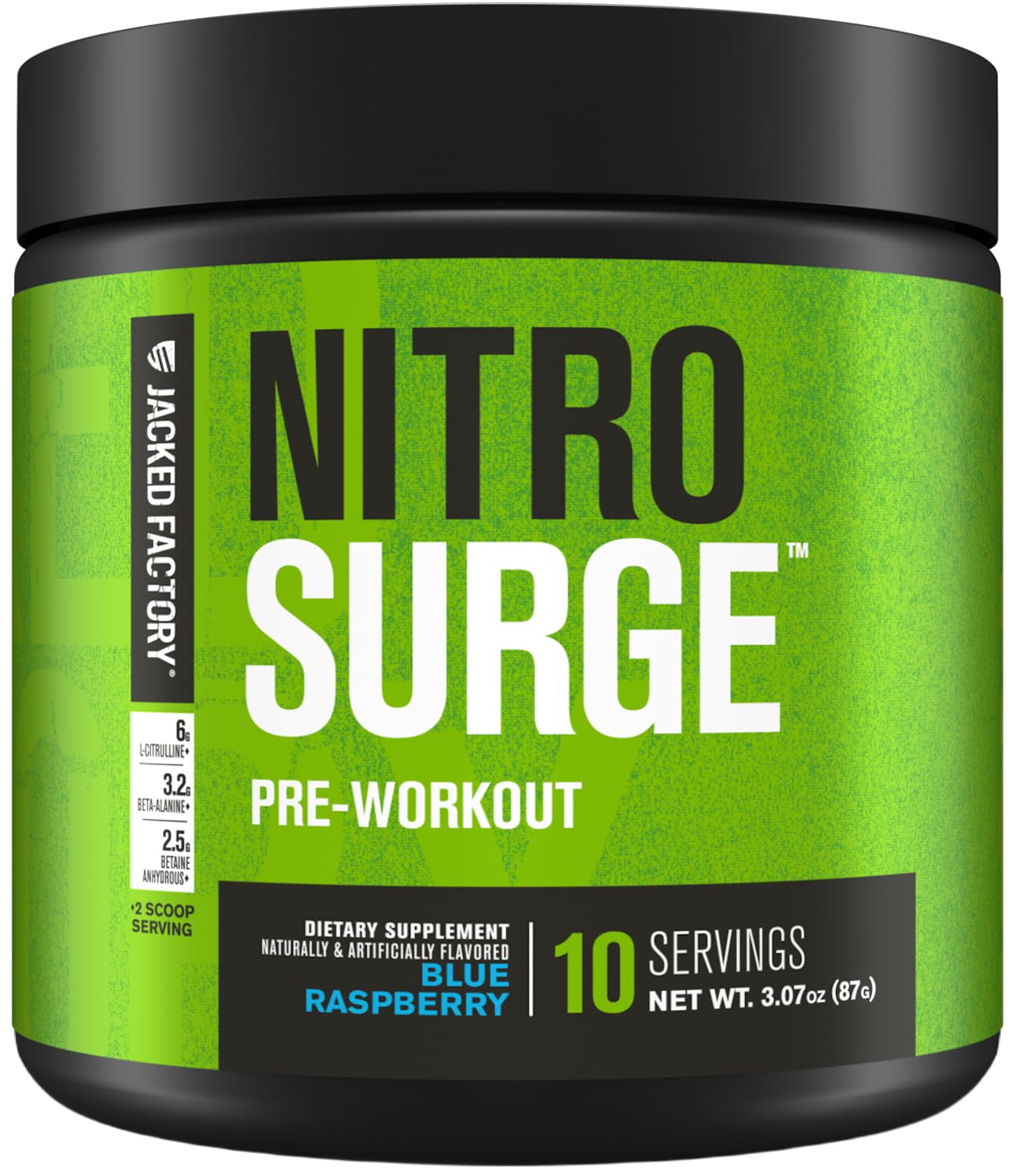 Jacked Factory NITROSURGE Pre Workout Supplement Powder 3.07 10 Servings