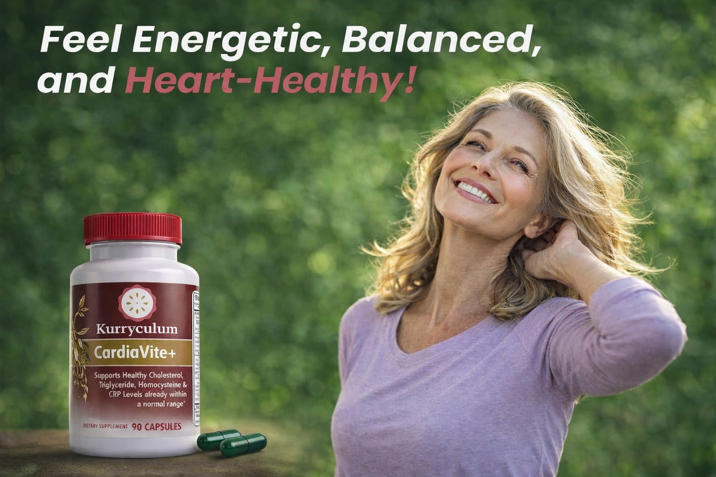 Kurryculum Cardiavite Heart Wellness Support Supplements Capsule, 90 Capsules