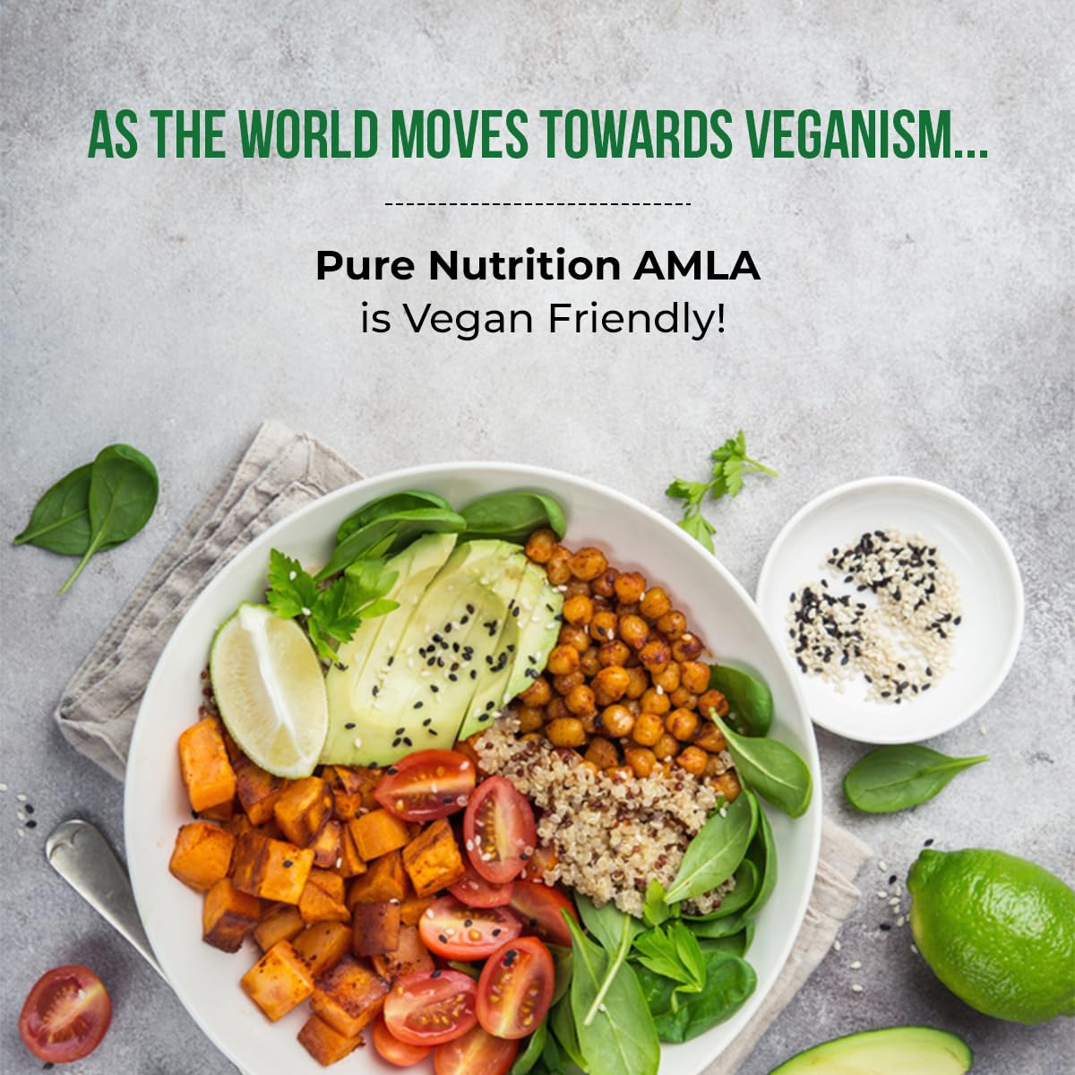Pure Nutrition Natural Treasures Amla Capsules (Indian Gooseberry) 1000 mg per Serving, 60 Veg Capsules
