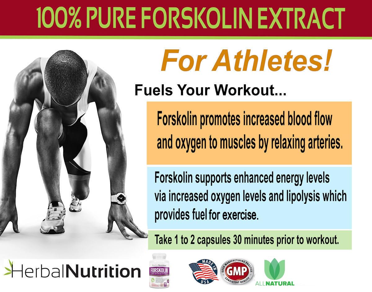 Herbal Nutrition Forskolin for Weight Loss Capsules 2-Pack