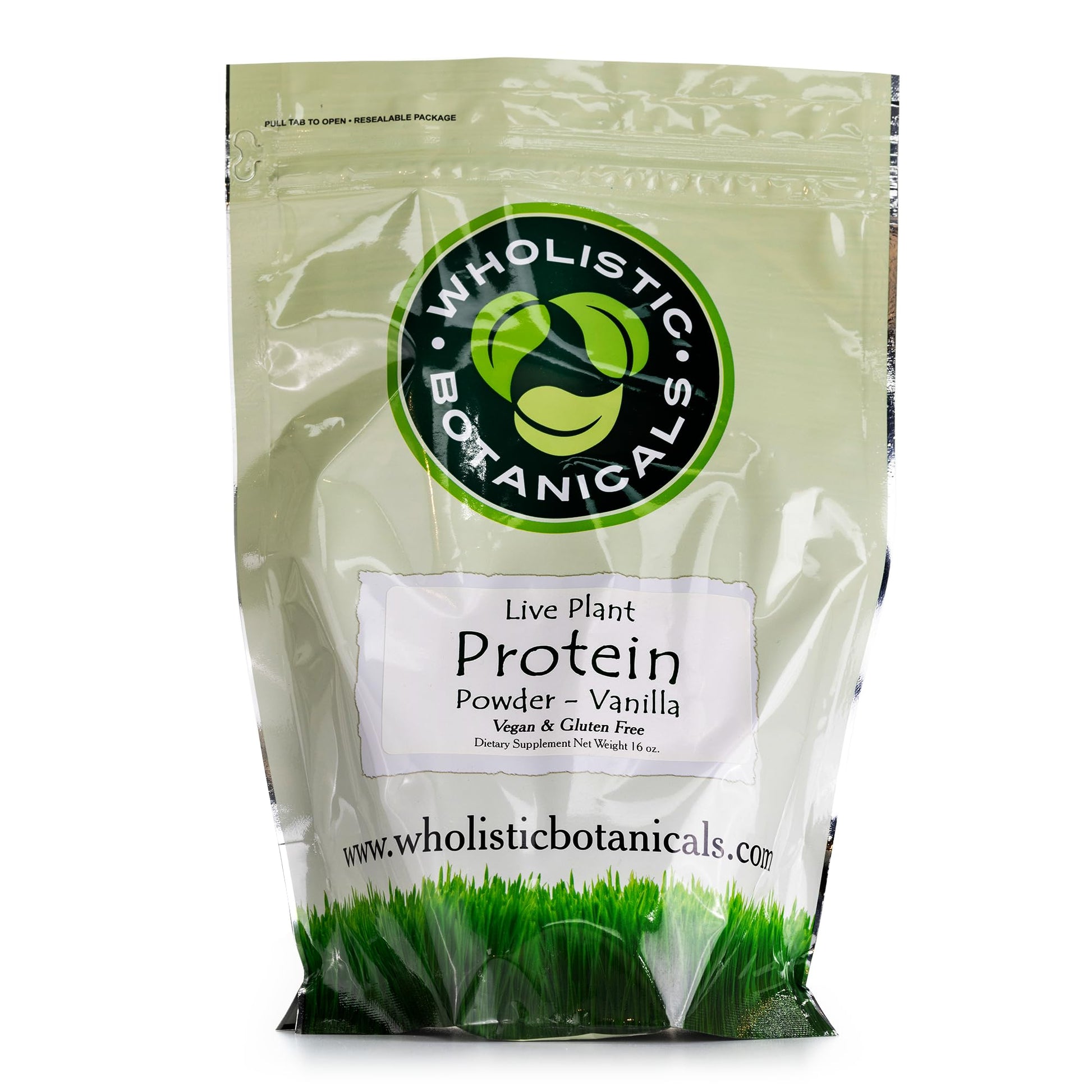 Wholistic Botanicals Pea Protein Vanilla Powder 1 Pound