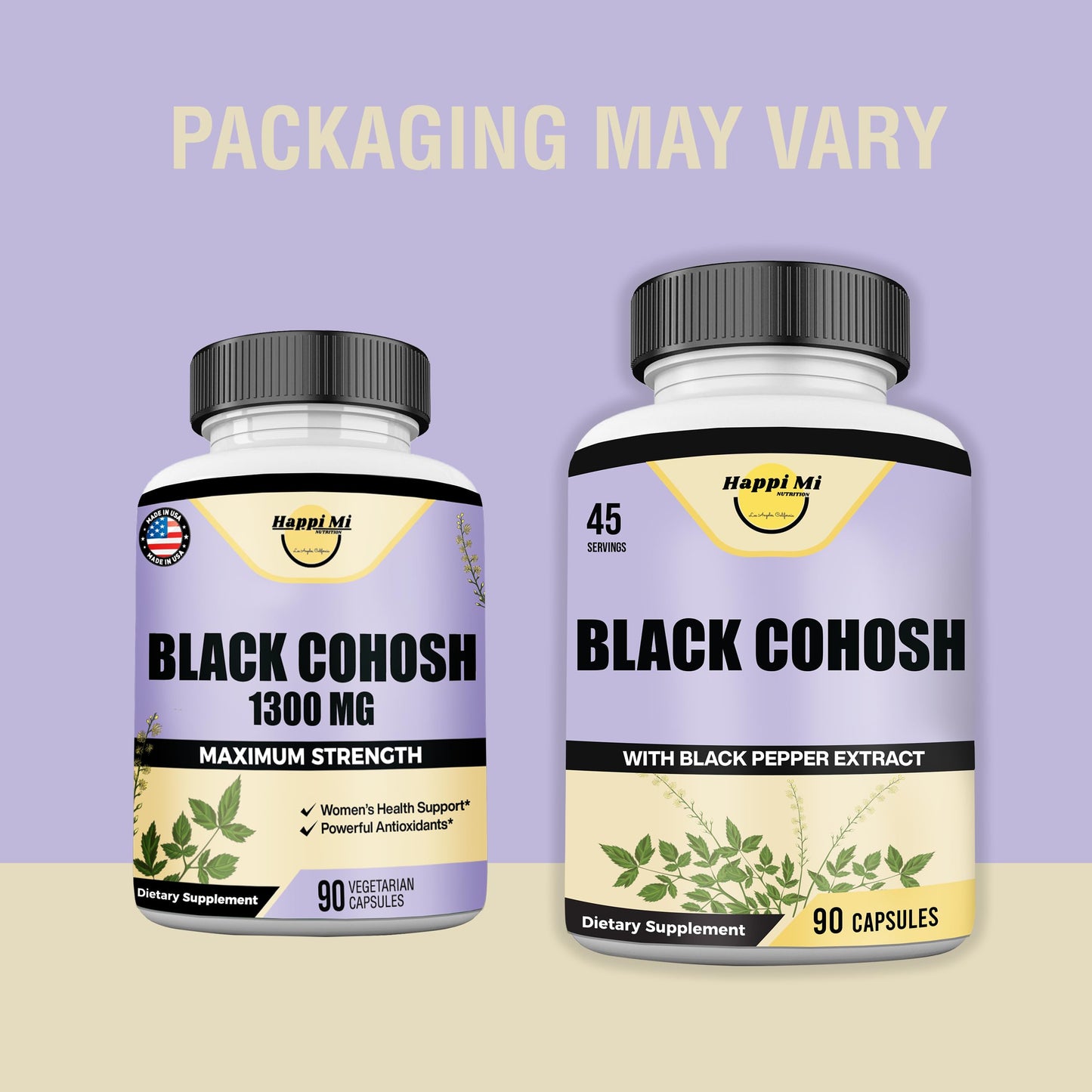 Happi Mi Nutrition Black Cohosh Capsules 90 Count