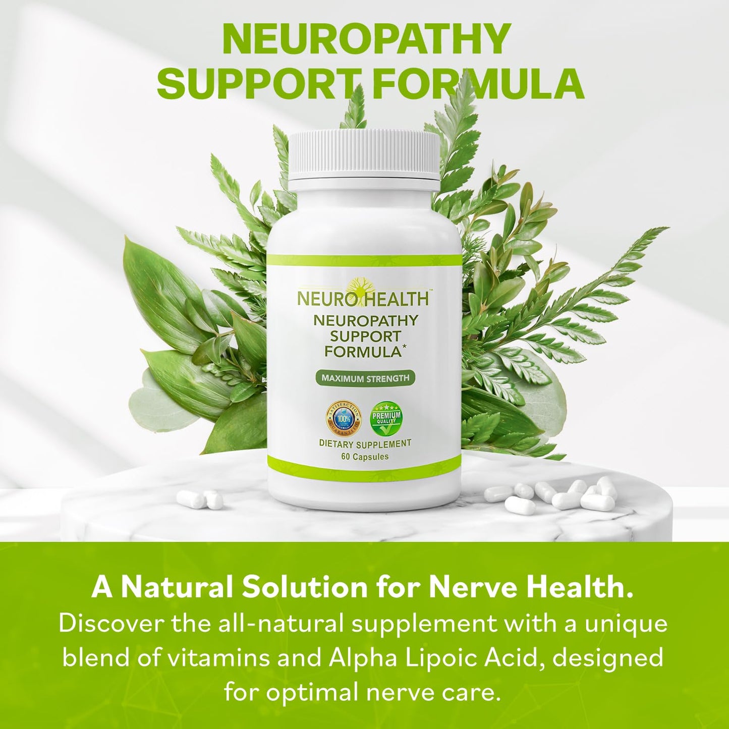 Neuro Health Nerve Support Formula for Neuropathy Capsules 60
