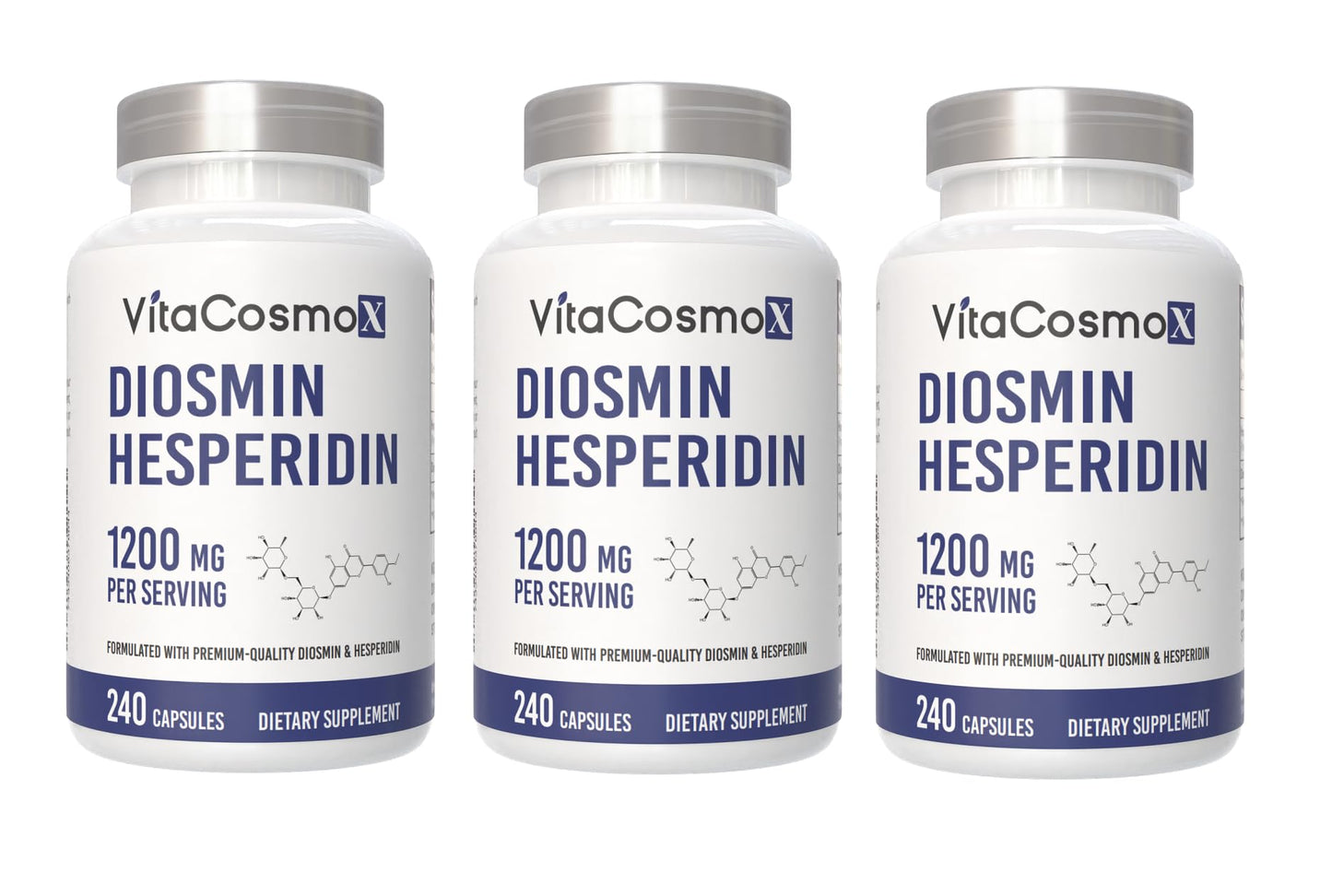 VitaCosmoX Diosmin Hesperidin 1200 mg Complex Capsule, 720 Capsules