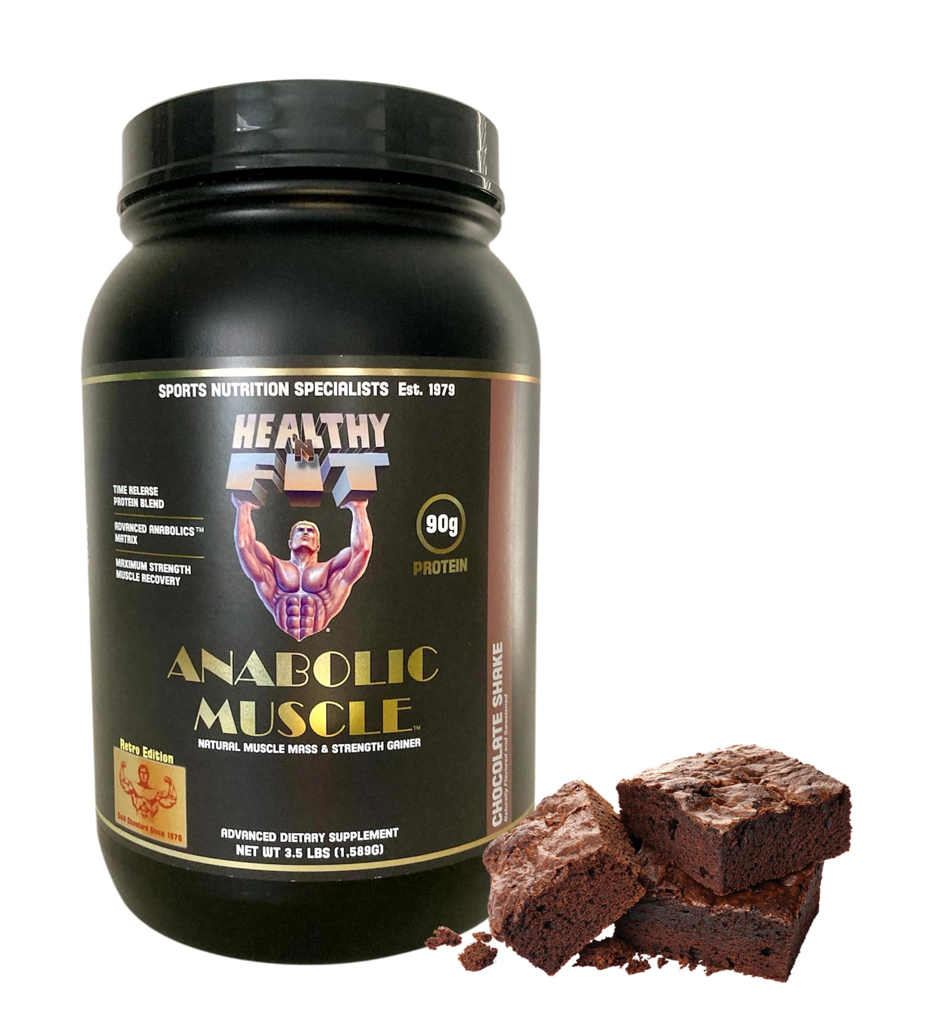 Healthy 'N Fit A. Muscle Protein Powder Chocolate, 3.5 lb