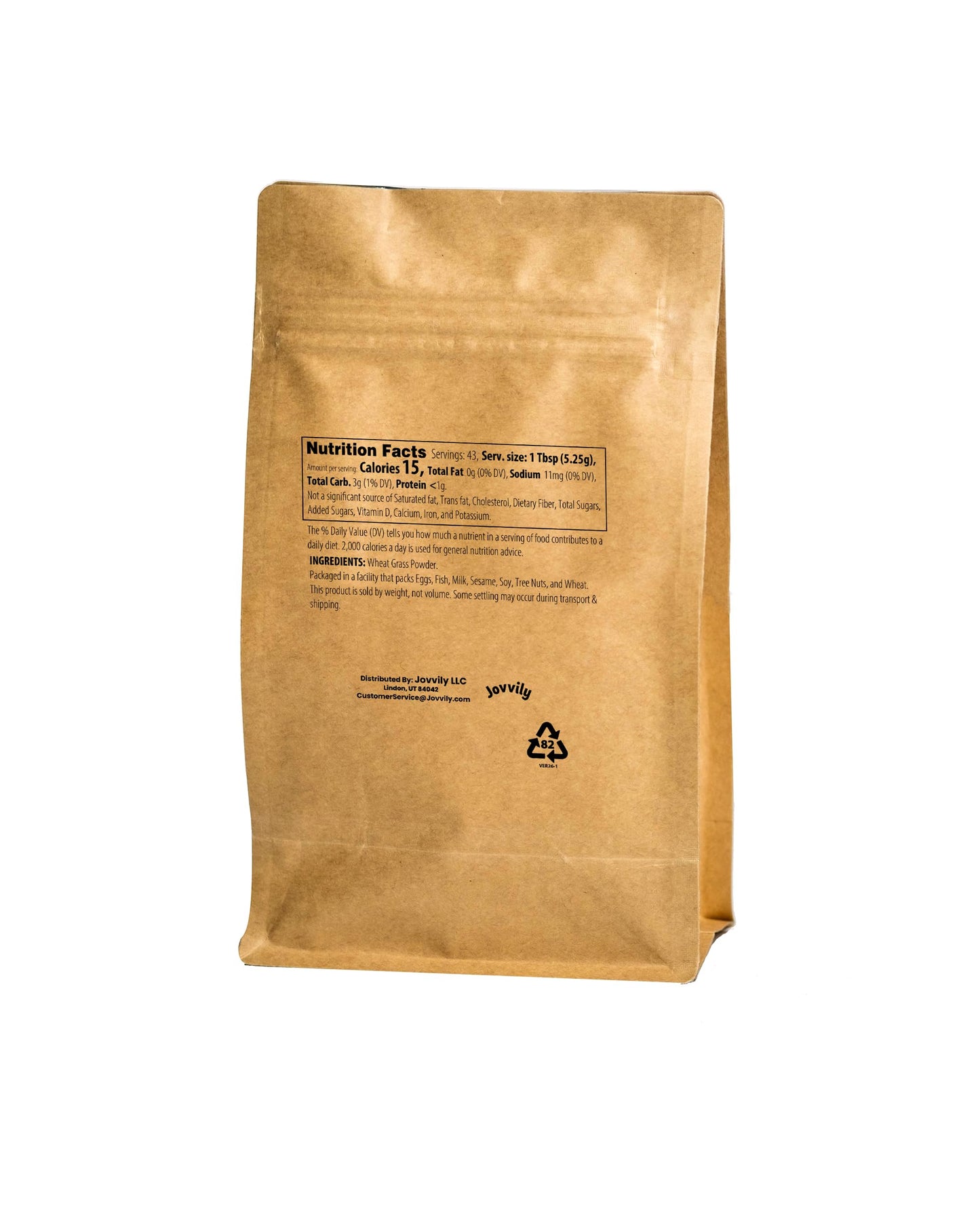Jovvily Wheat Grass Powder 8 oz
