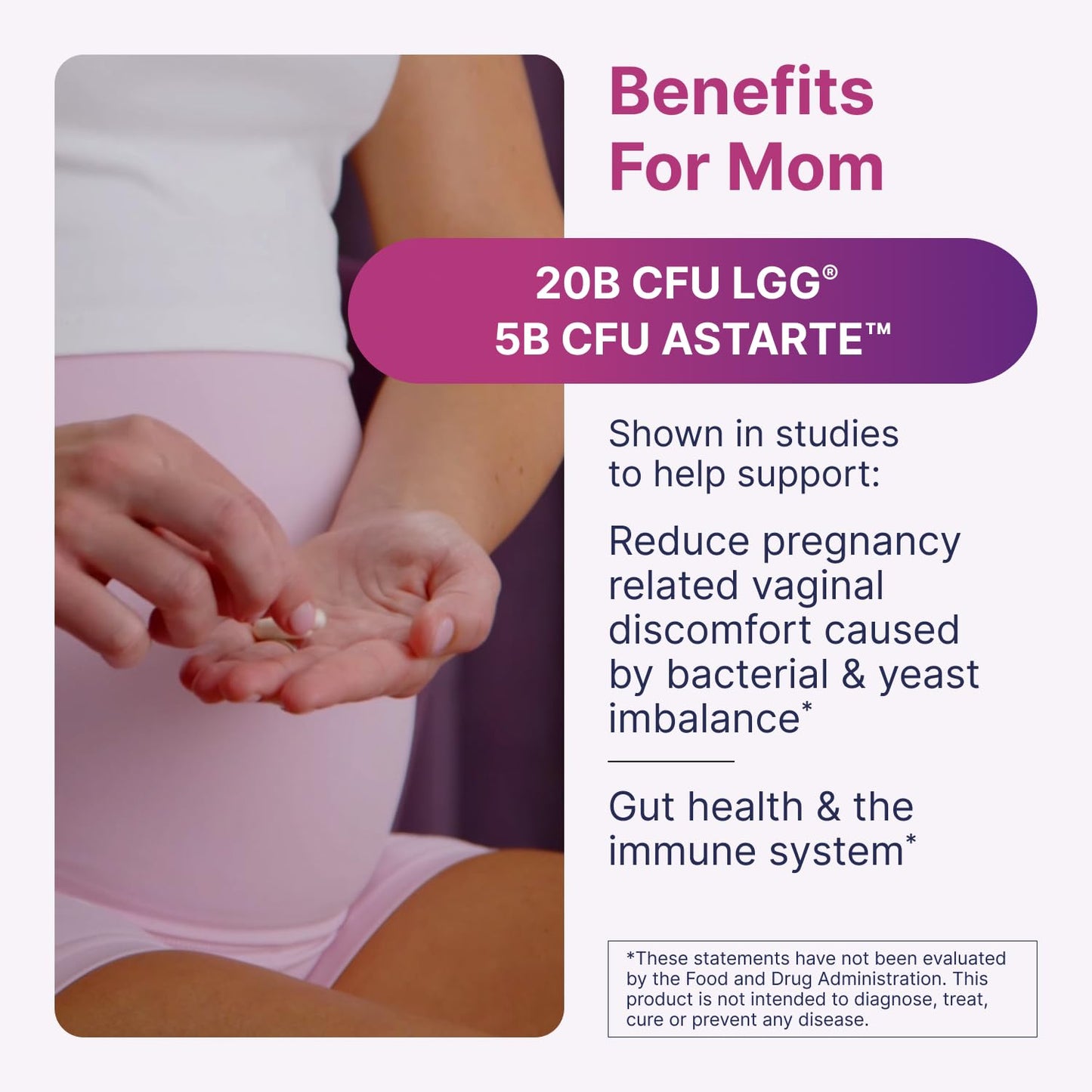 Microbiome Labs Pregnancy Support Prenatal & Postpartum Probiotics for Women Capsules, 60 Count