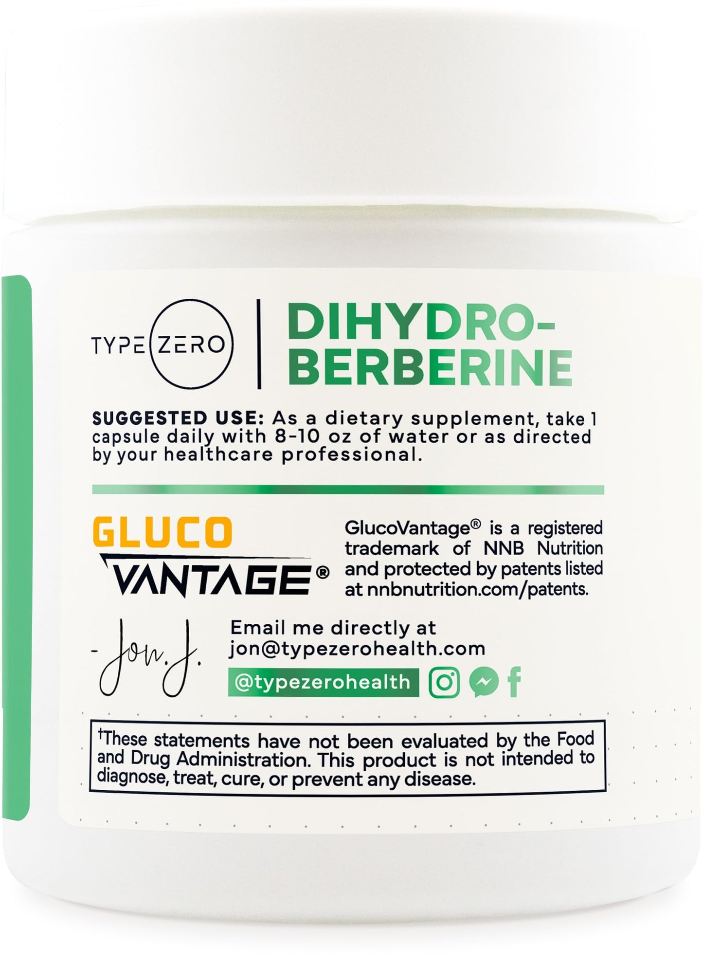 Type Zero Clean Dihydroberberine 200mg Capsules, 50 Count