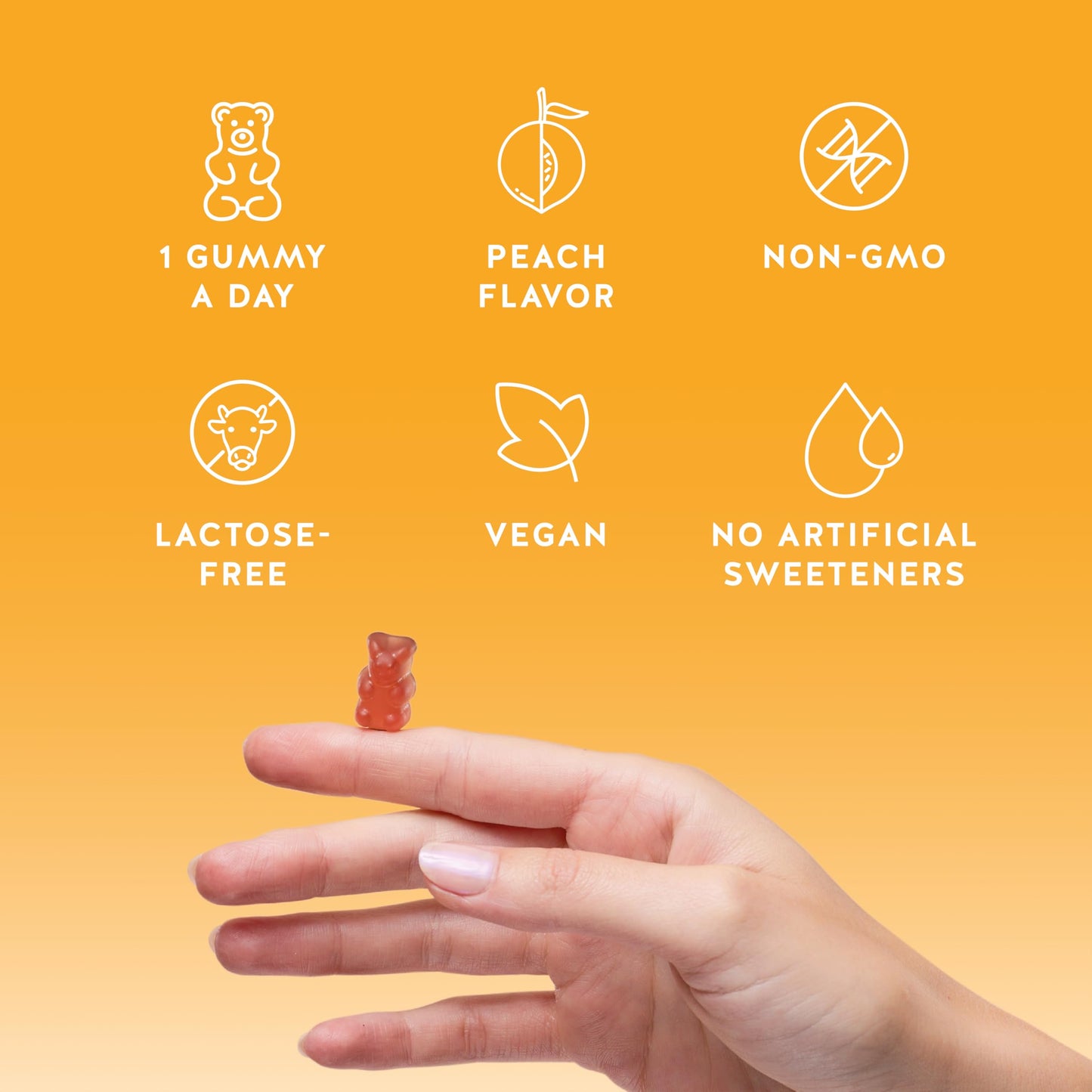 Bears with Benefits Vitamin D3 + K2 Gummies for Bone Support, 60 Gummies
