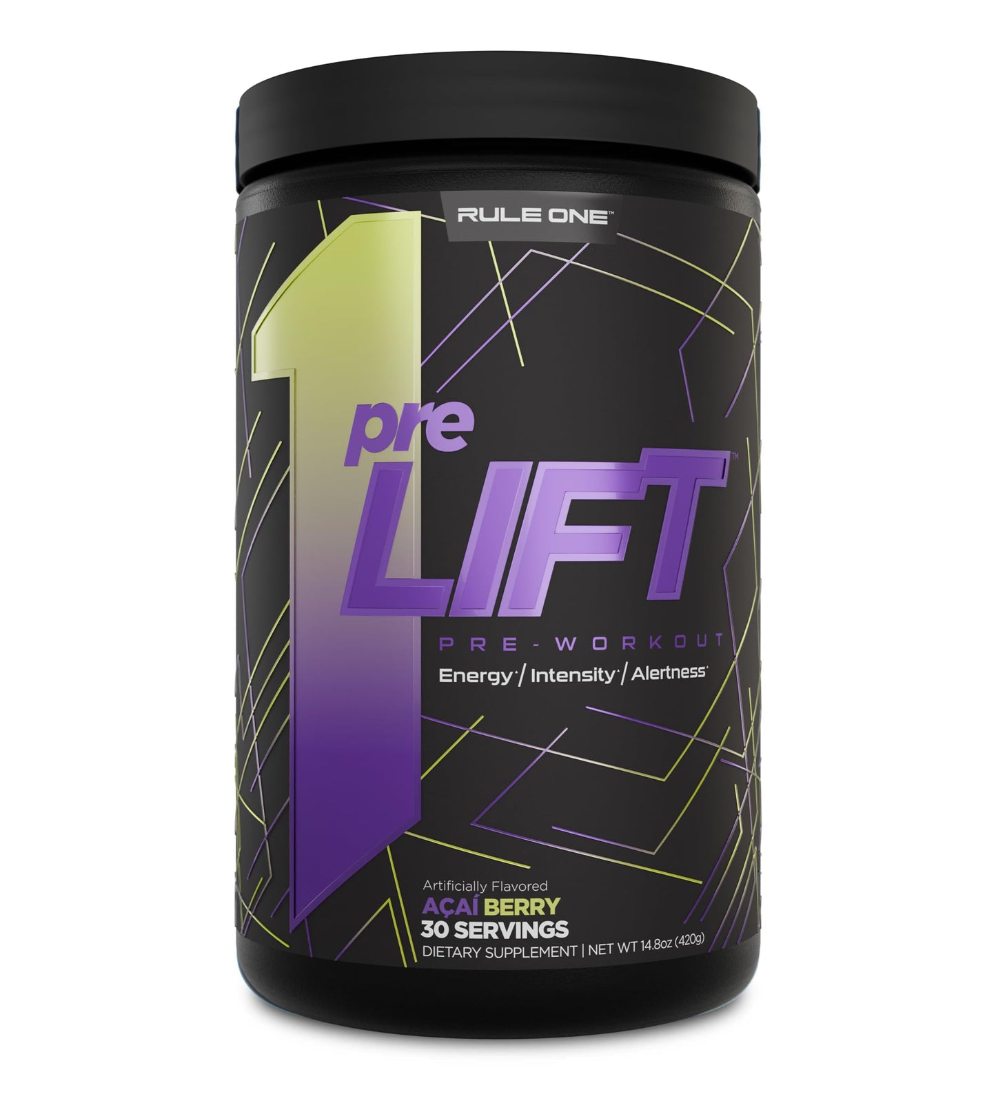Rule 1 Proteins preLIFT Pre-Workout Powder 15 Ounce