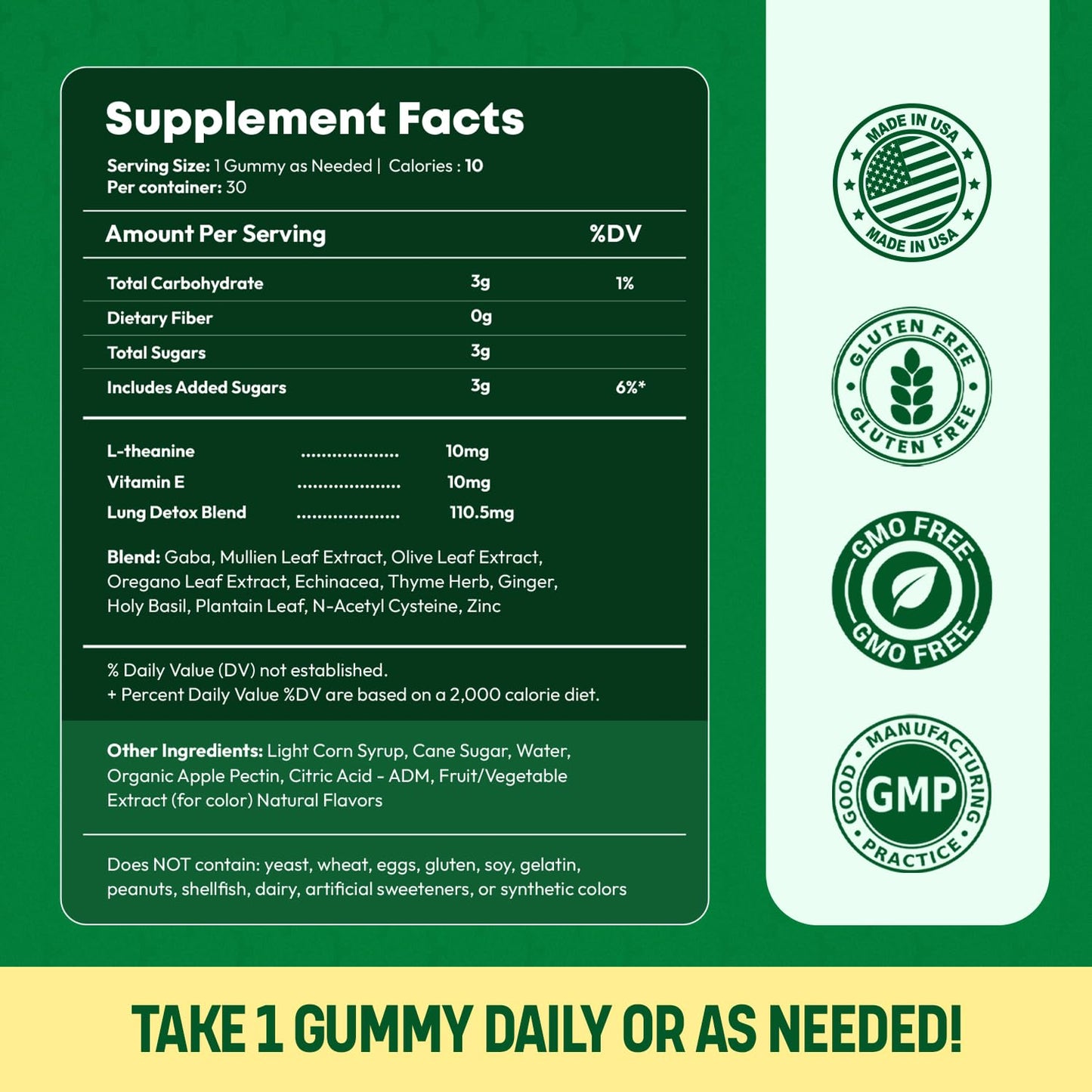 Health Chews Lung Cleanse Gummy 30 Count