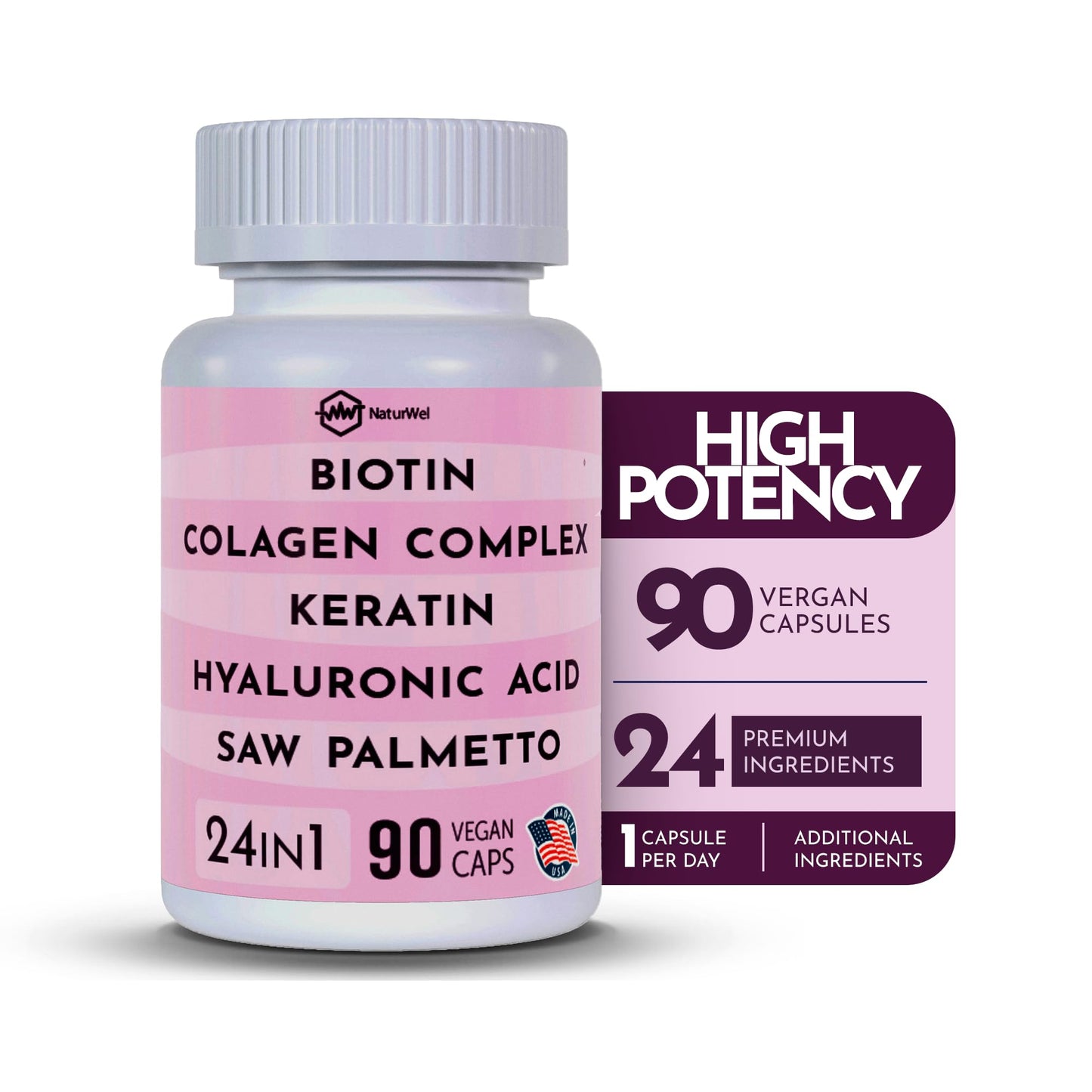 NaturWel Collagen 1000mg Capsules, 90 Count