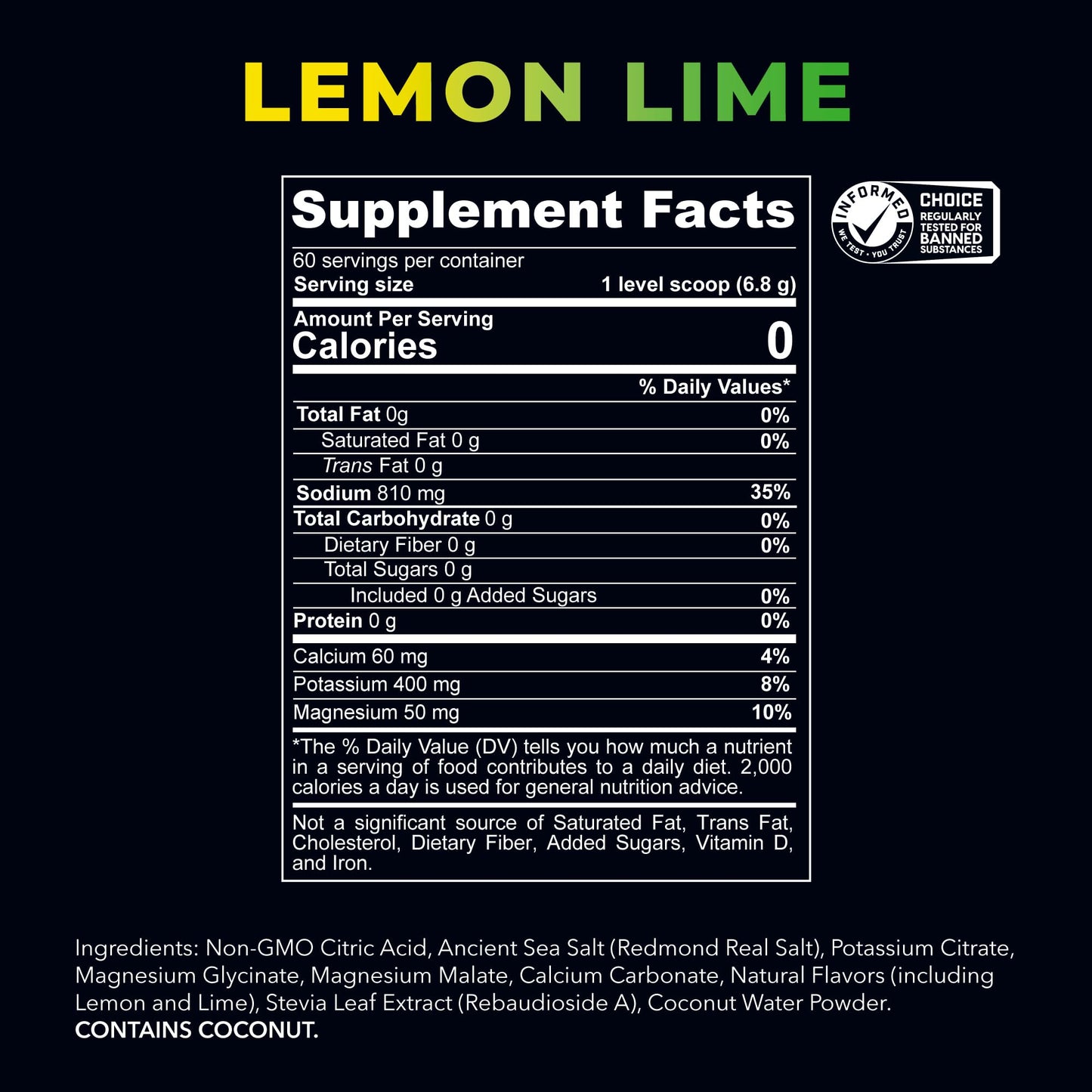 REDMOND Re-Lyte Hydration Electrolyte Powder No Added Sugar (Chocolate) 7.62 Ounce
