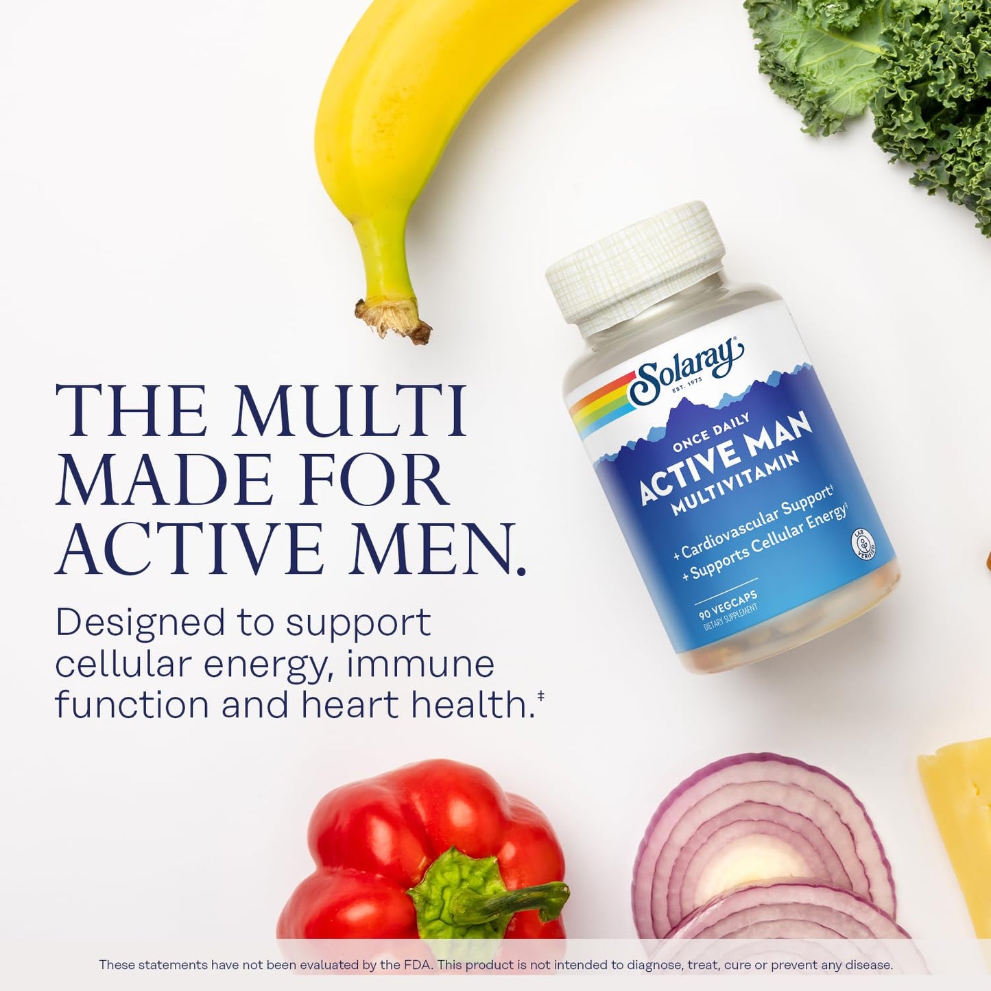 SOLARAY Once Daily Active Man Multivitamin Capsule 90 Count