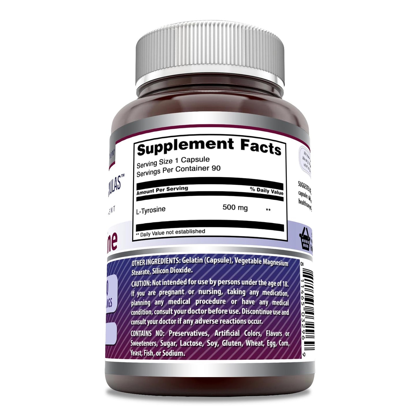 Amazing Nutrition L-Tyrosine 500 mg Capsule, 1 Count