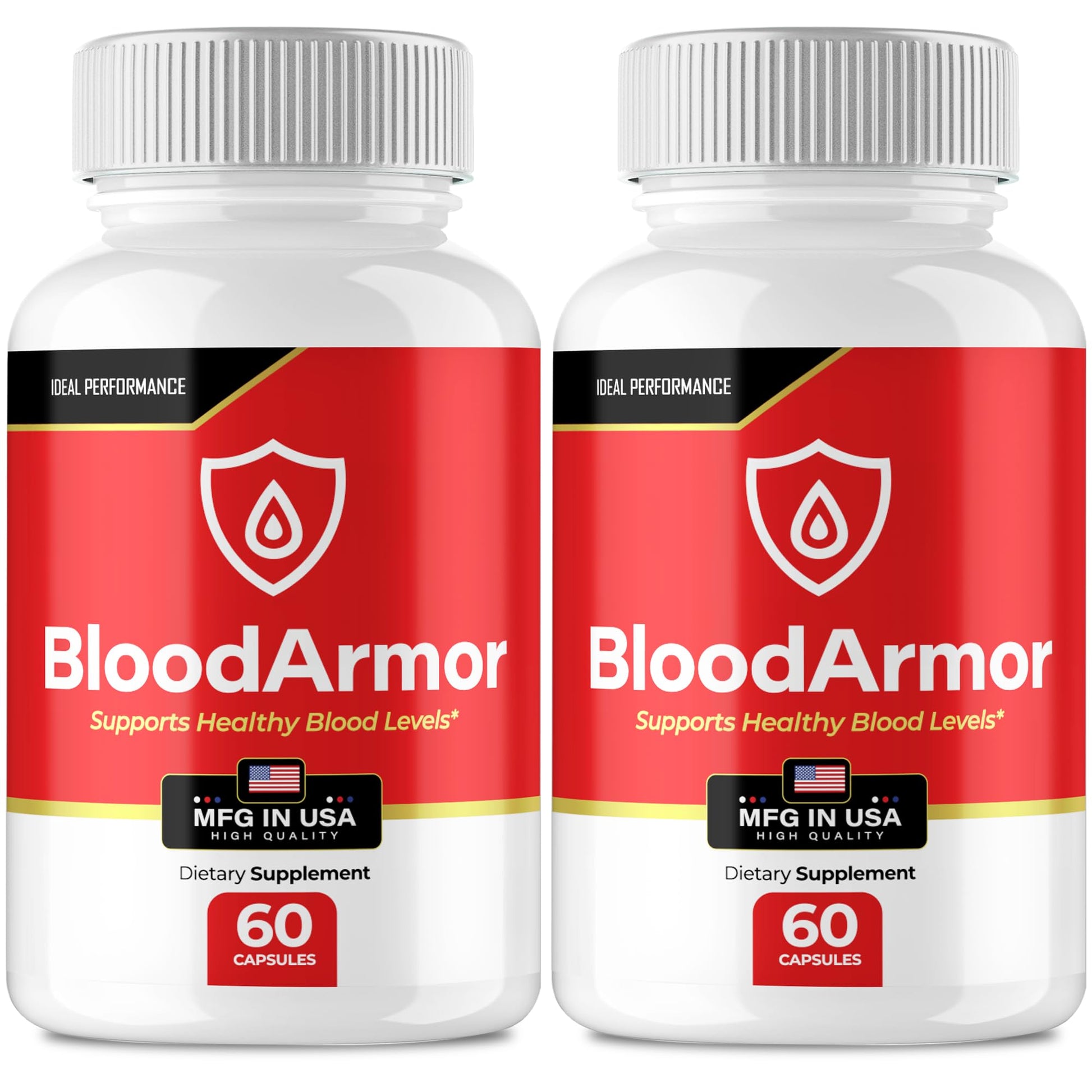 IDEAL PERFORMANCE BloodArmor Advanced Formula Blood Support Supplement, 120 Capsules