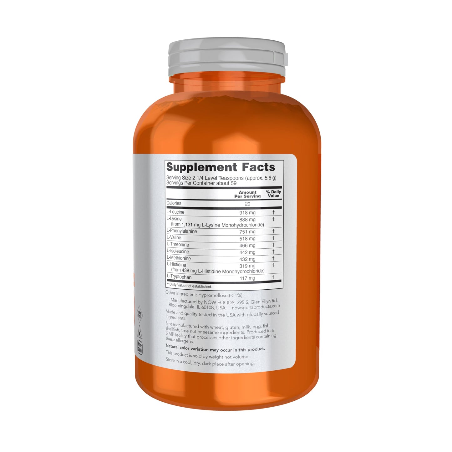 NOW Foods Amino-9 Essentials™ Powder 11.64 Ounce