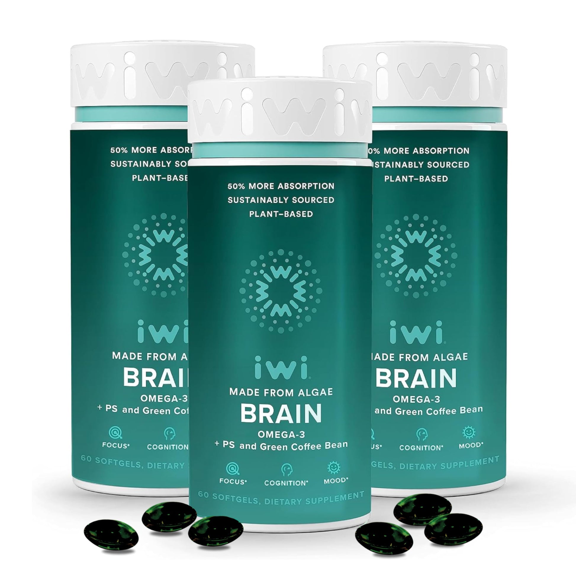Iwi Brain Omega-3 Softgels 180