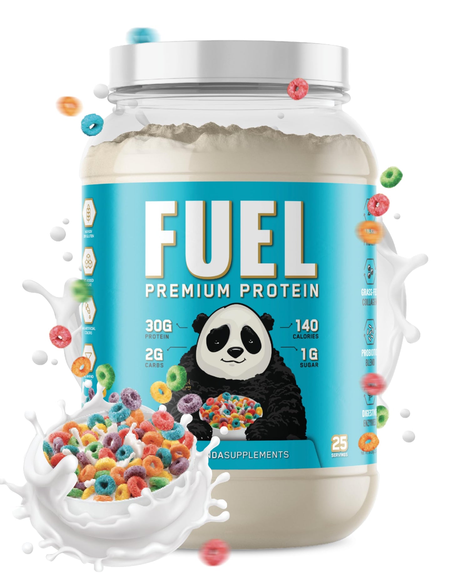 Underground Bio Labs Panda Fuel Premium Protein Whey Powder, 40 Servings