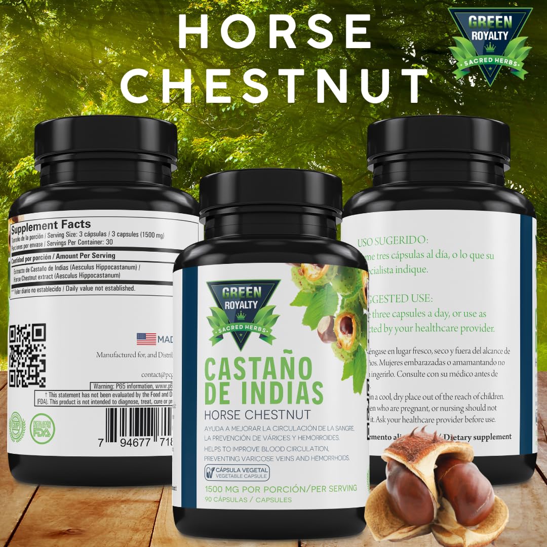 GREEN ROYALTY Horse Chestnut Caplets 90