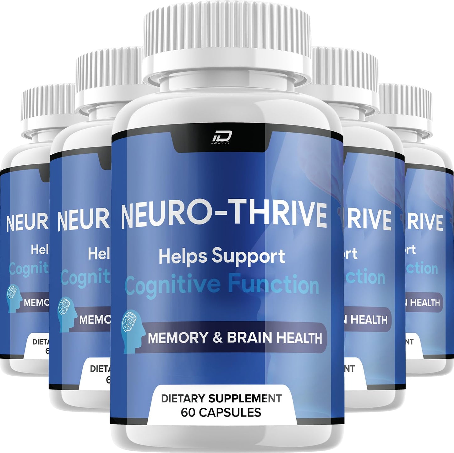 Indelo Neuro Thrive Brain Supplement Capsule, 300 Capsules
