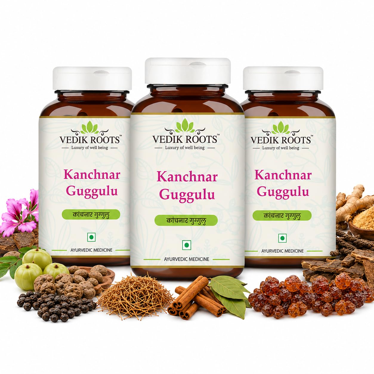 VEDIKROOTS Kanchnar Guggulu Capsule 1 Count