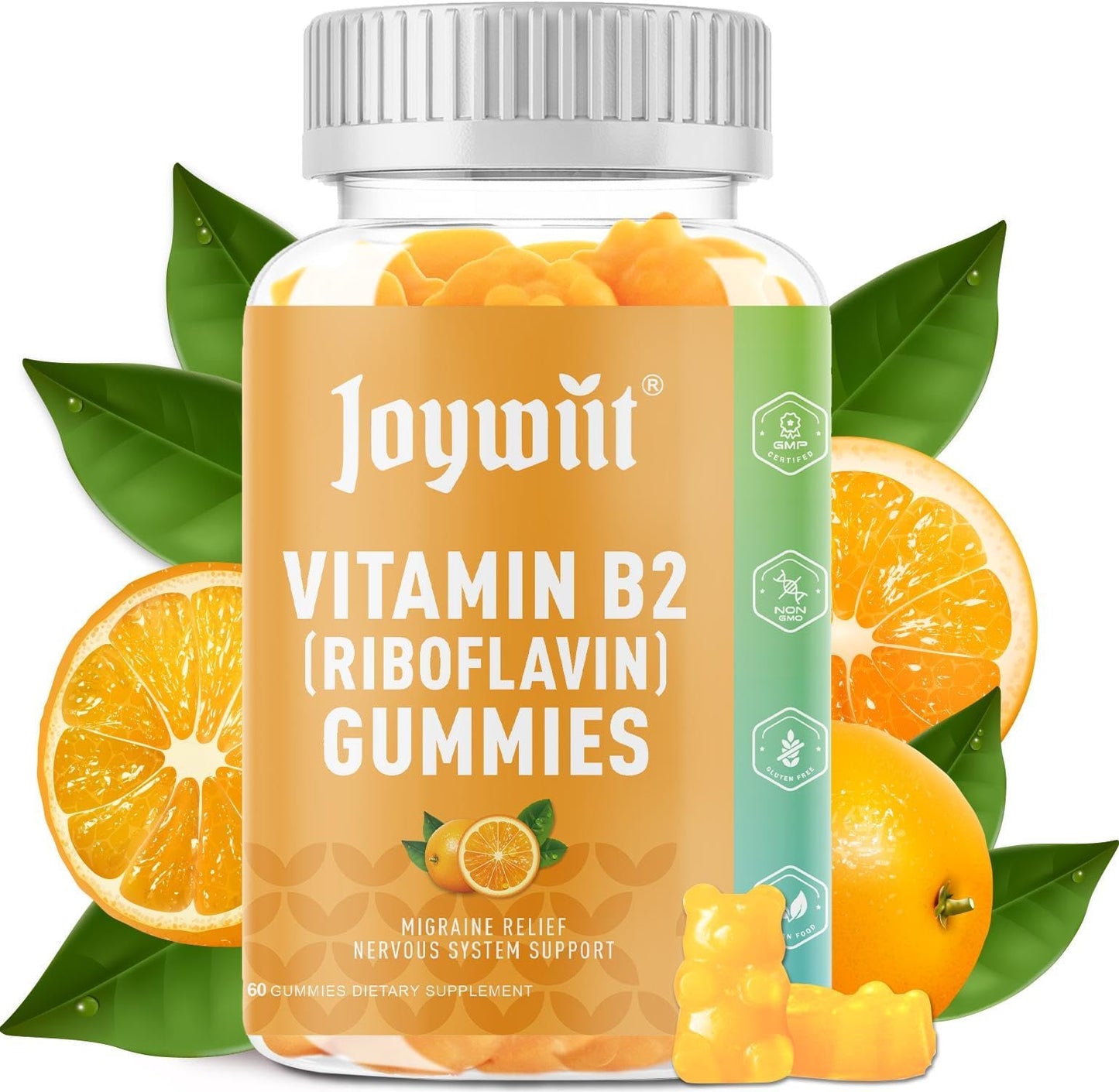 Joywiit Vitamin B2 Gummies 60 Count