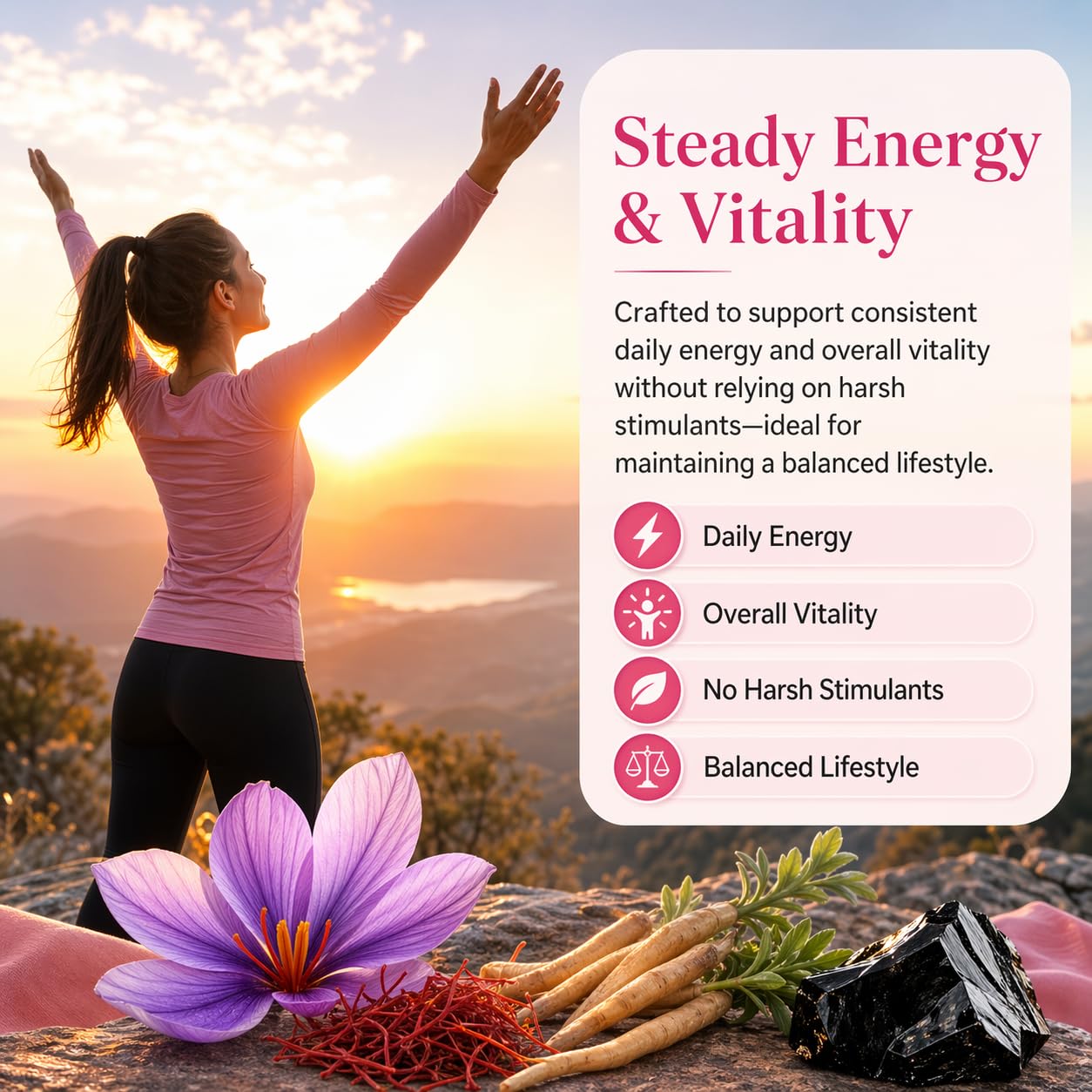 Velura Bloomin Shilajit for Women – Daily Mood, Energy & Vitality Support – Berry Flavor, 30 Gummies