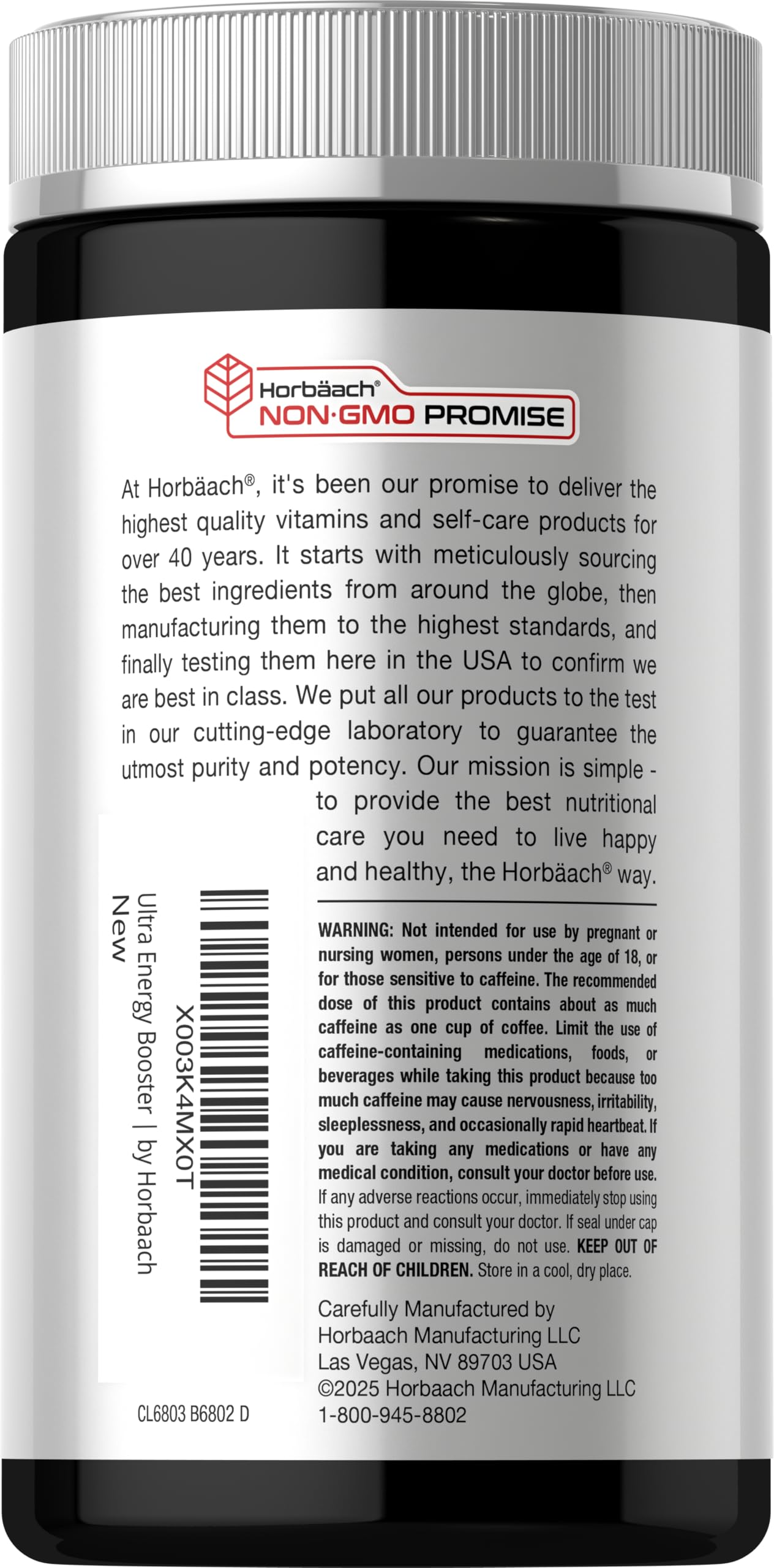Horbäach Energy Supplement 120 Capsules