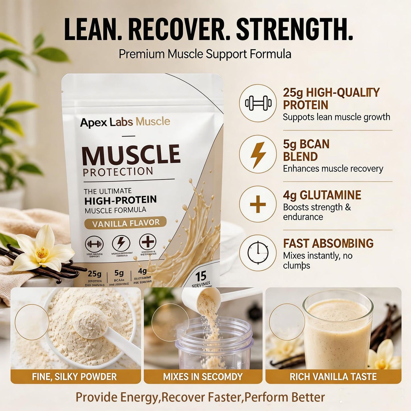 Cuprose Apex Labs Muscle Protein Powder 8.57 Ounce