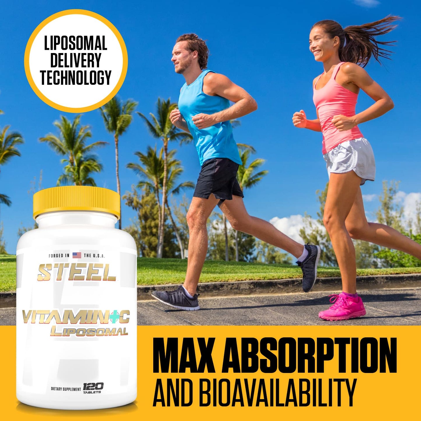 Steel Supplements Vitamin C Liposomal Tablets 120
