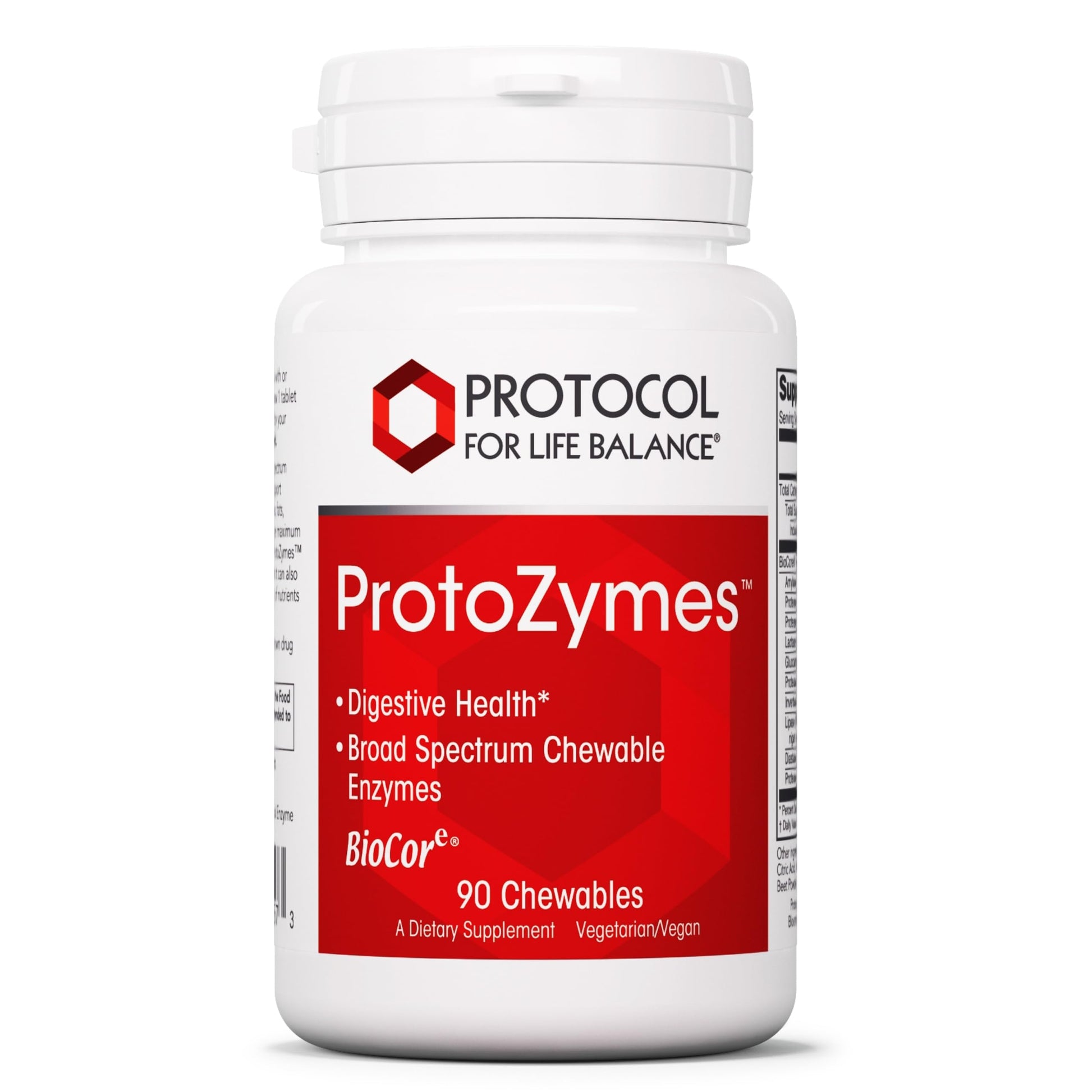 PROTOCOL FOR LIFE BALANCE Protozymes Digestive Enzymes for Nutrient Breakdown Chewables, 90