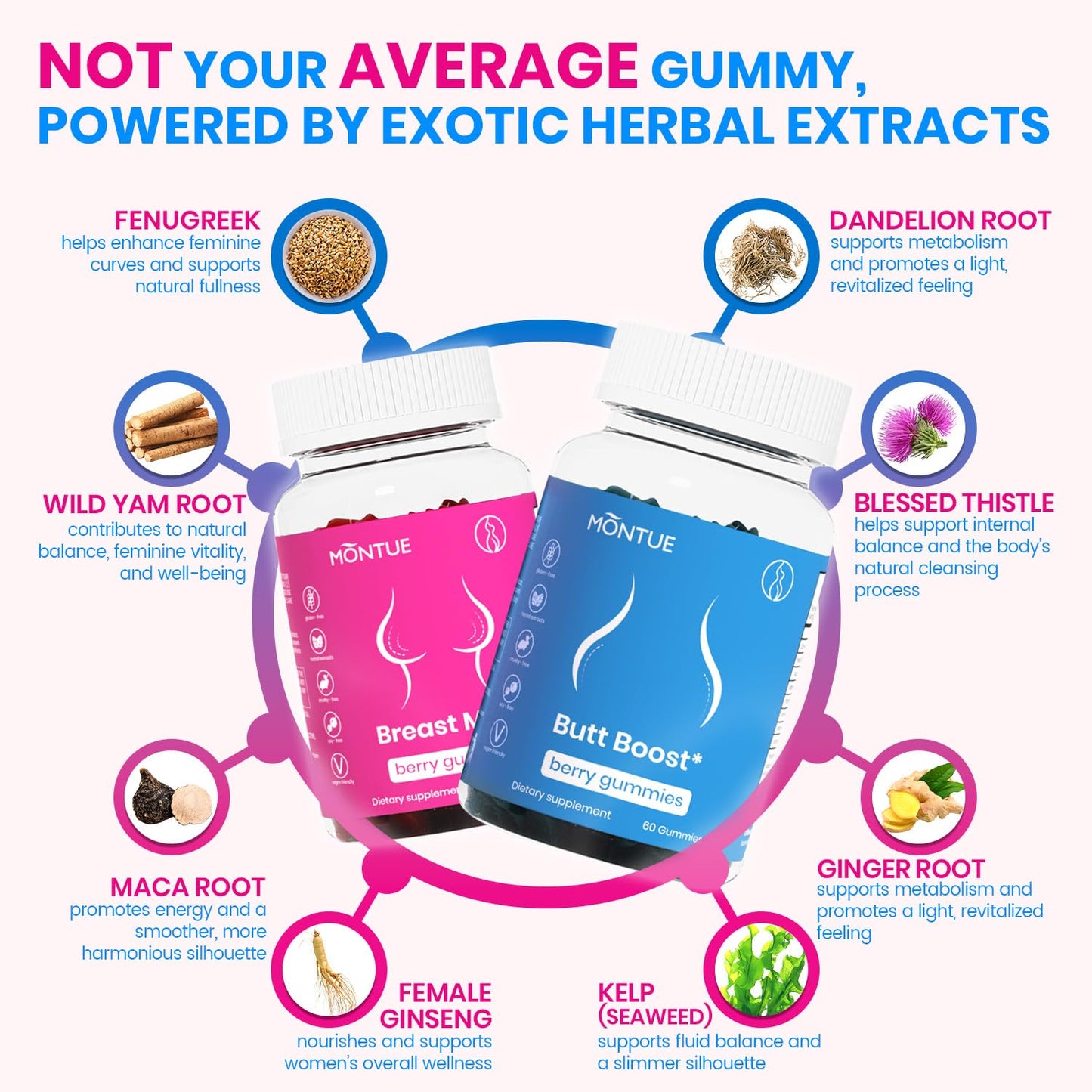 Montue Women’s Multivitamin Gummies 60 Gummies