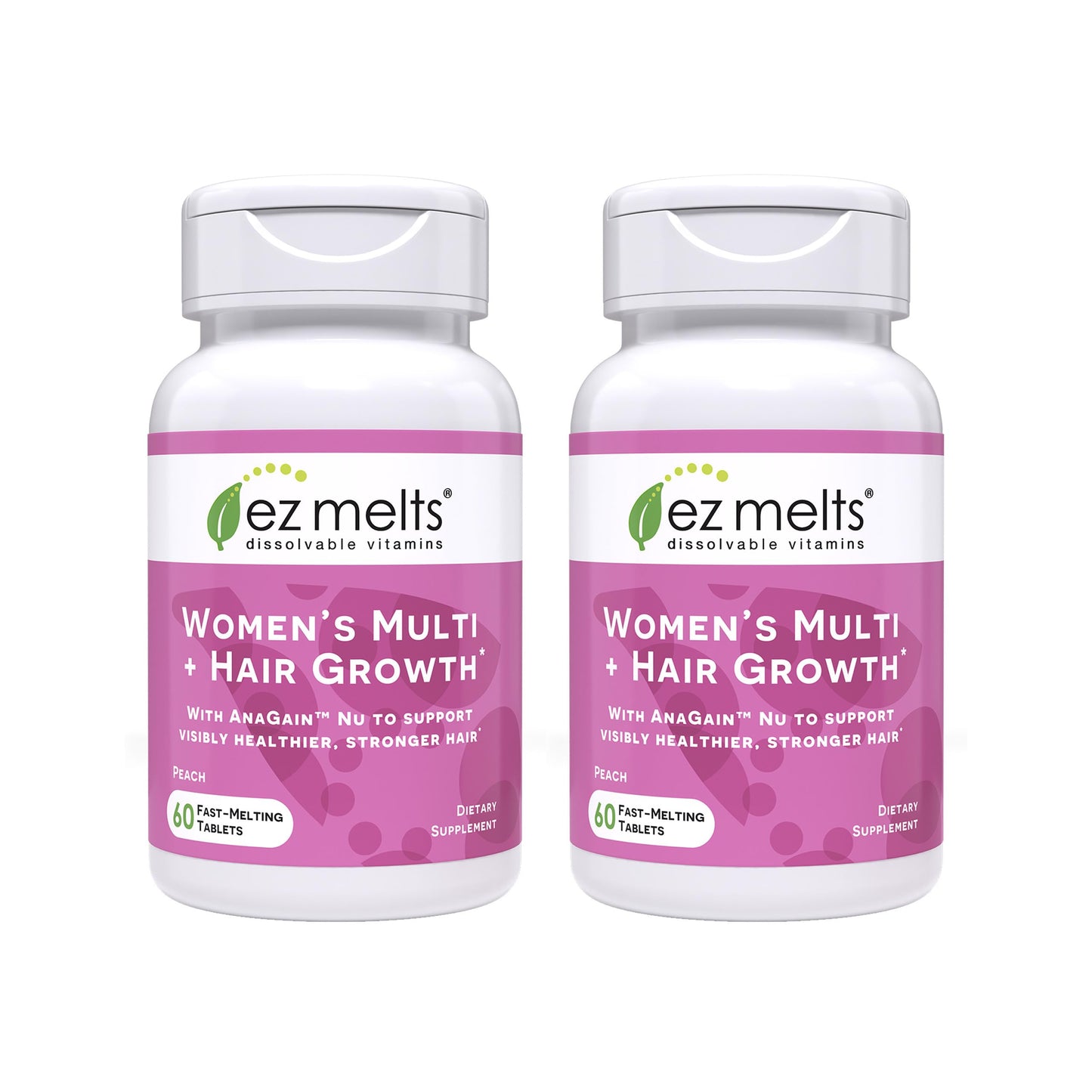 EZ Melts Women's Multi + Hair Growth - Daily Multivitamin for Women 120 Dissolvable Tablets