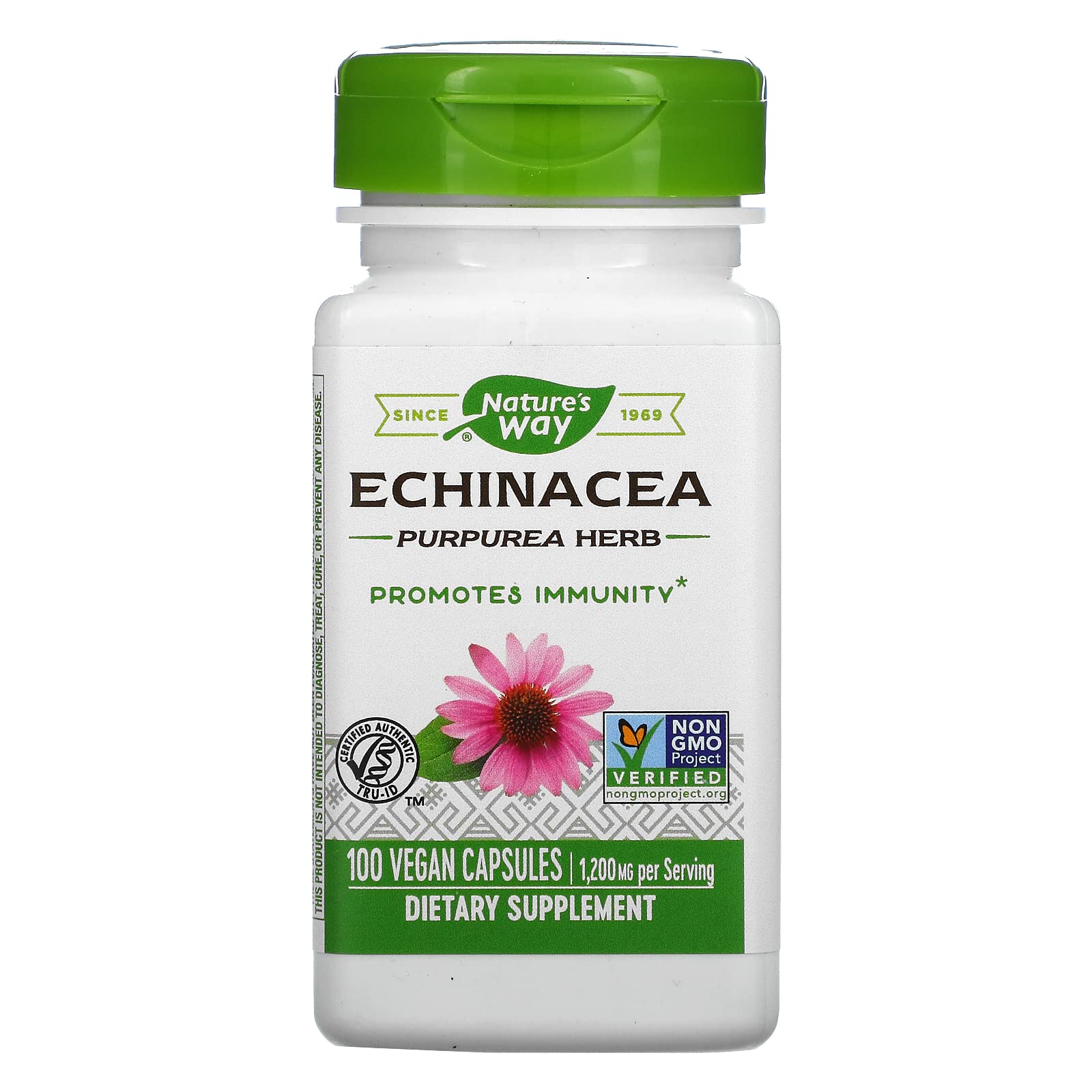 Nature's Way Echinacea Purpurea Herb Capsule, 100 Count