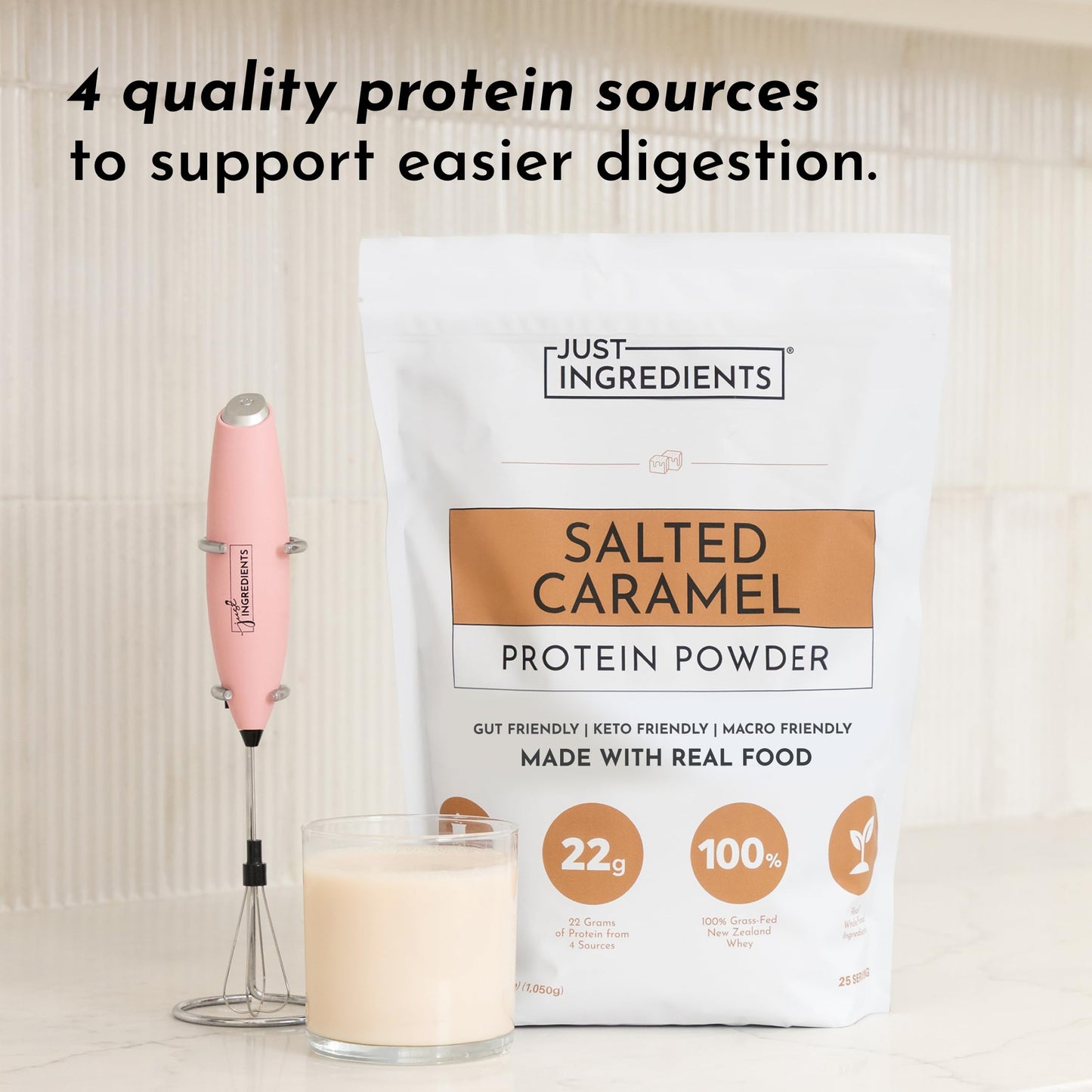JUST INGREDIENTS Salted Caramel Protein Powder 23