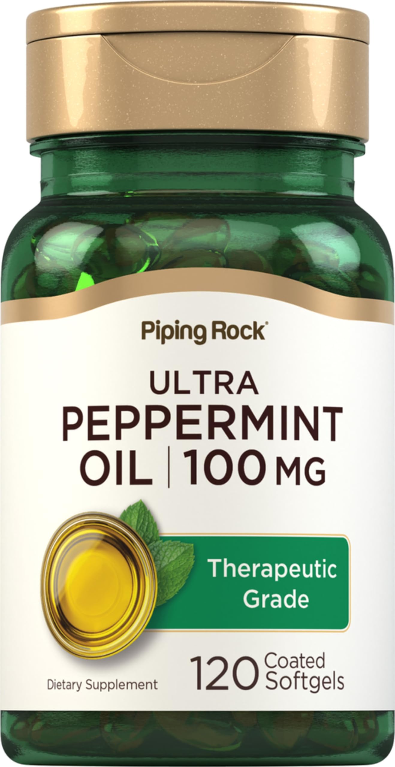 Piping Rock Peppermint Oil Softgel Capsules 120 Count