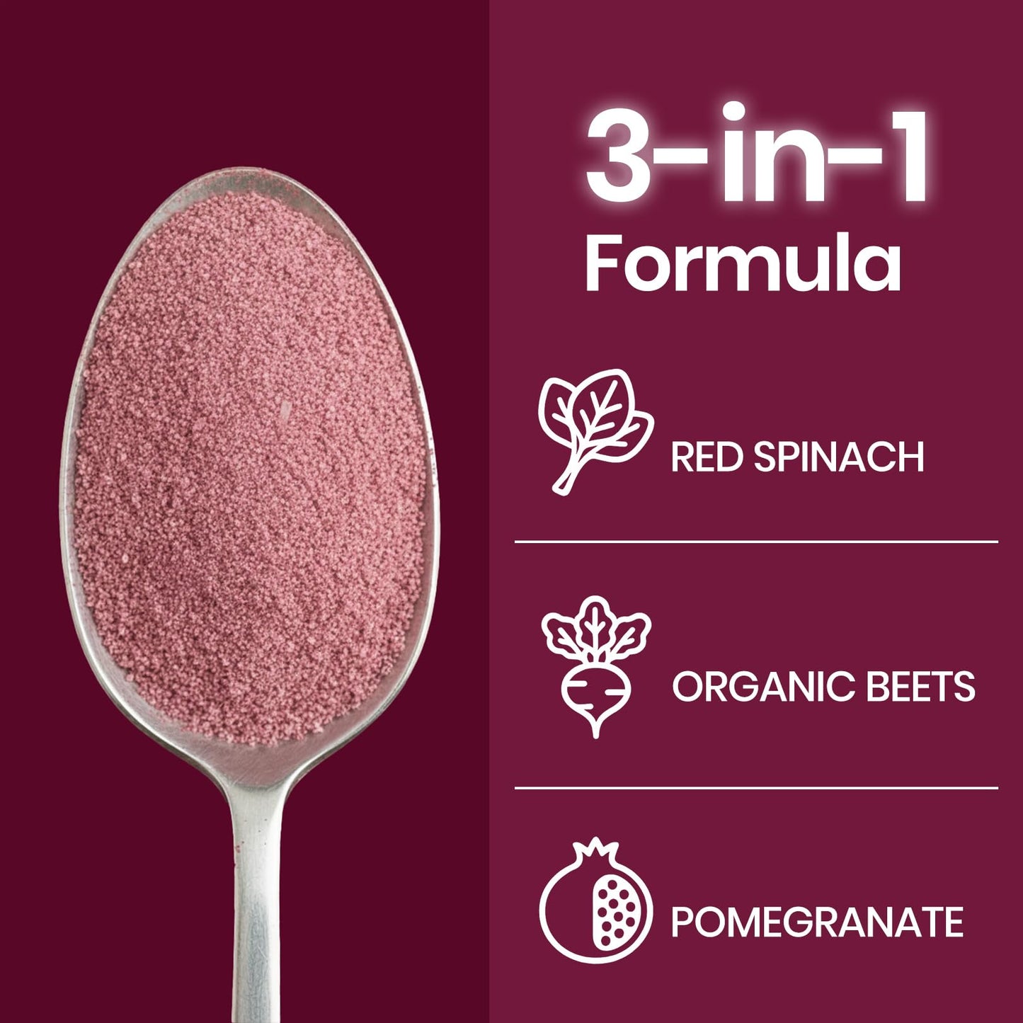 NUTRAJOY Organic Beet Root Powder Nitric Oxide Superfood Supplement for Energy Support, Nitric Oxide Booster, Vegan, Mixed Berry Flavor Powder, 8.8 oz