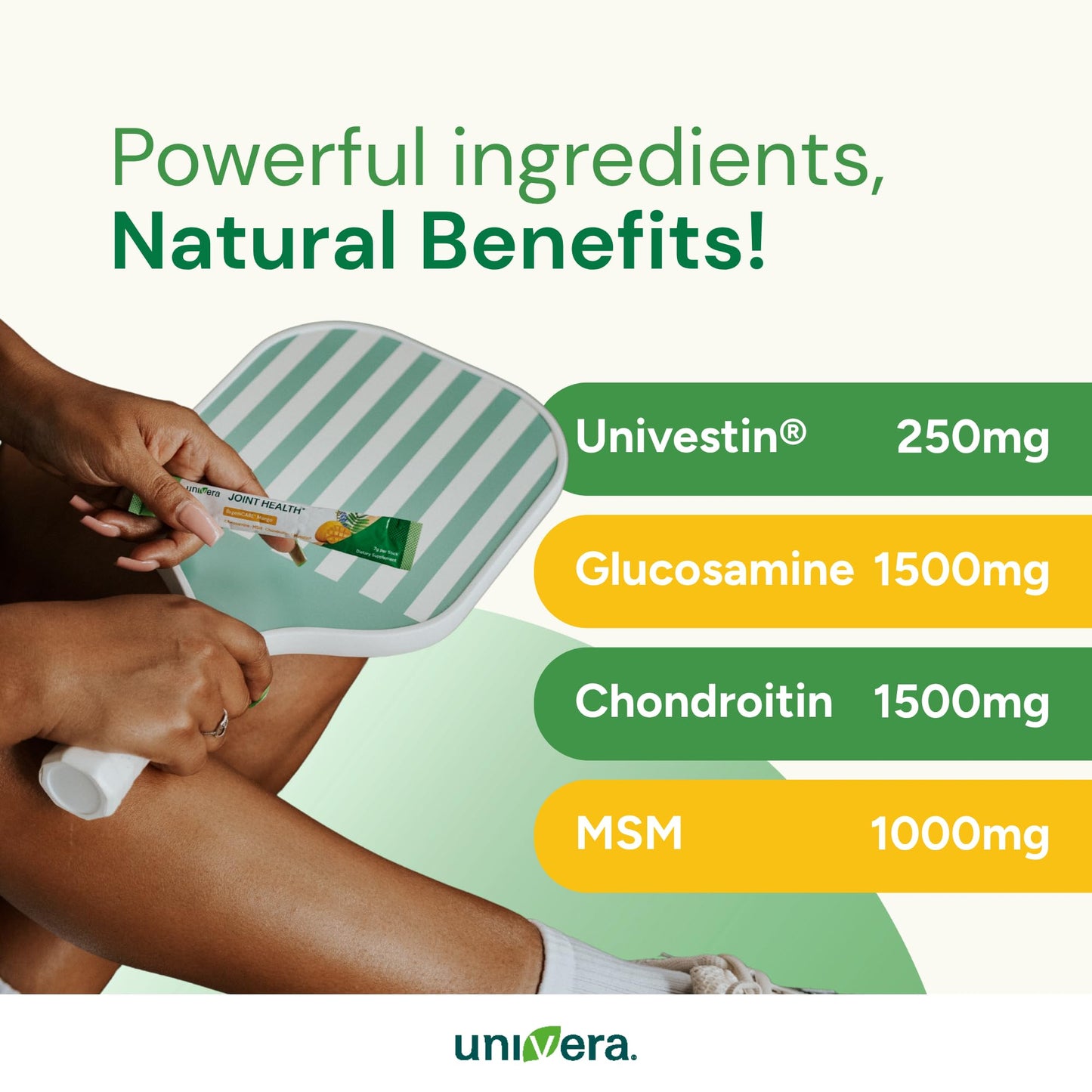 Univera Glucosamine, Chondroitin, MSM and Univestin All-in-One Joint Support Powder 7.4 oz