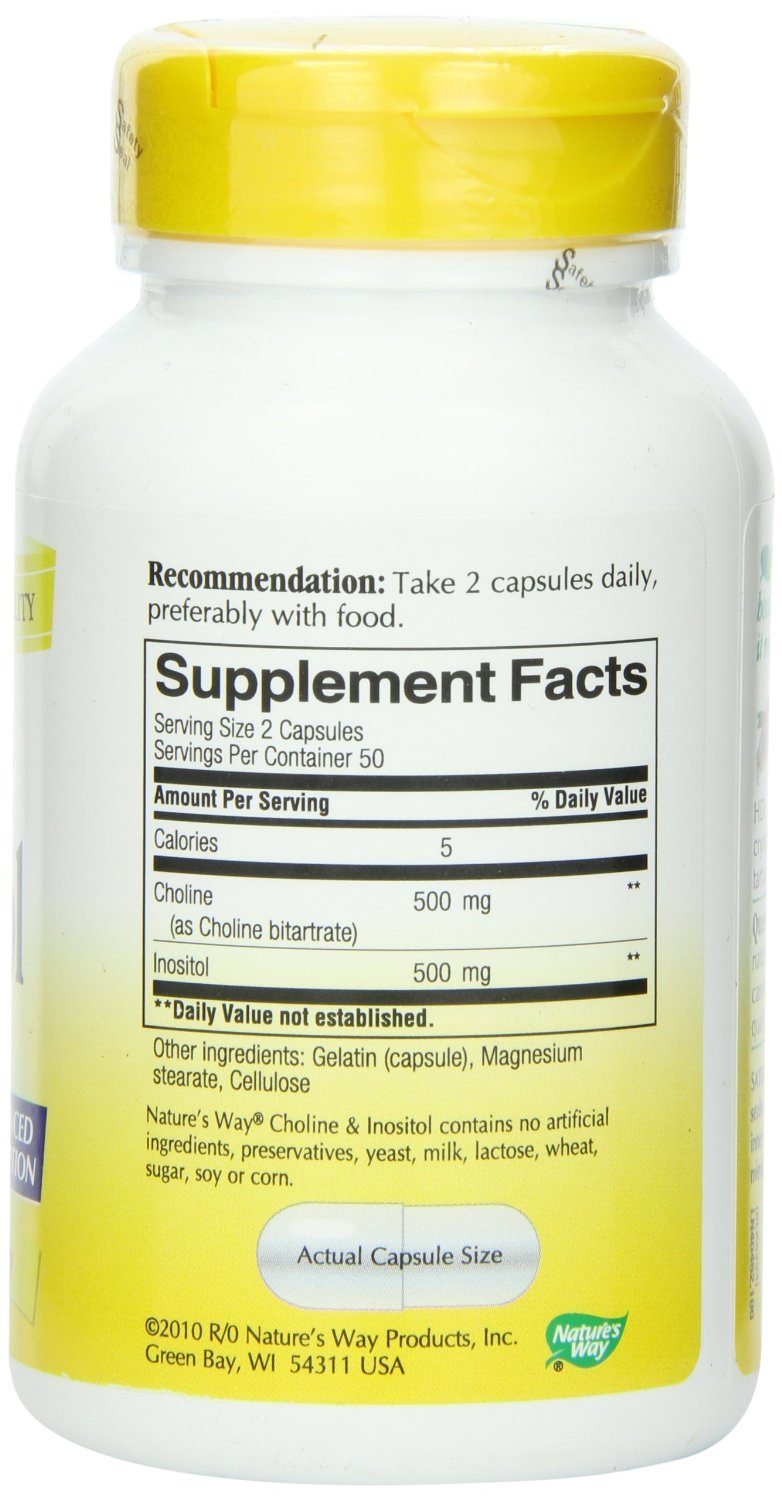 Nature's Way Choline/Inositol Capsules 200