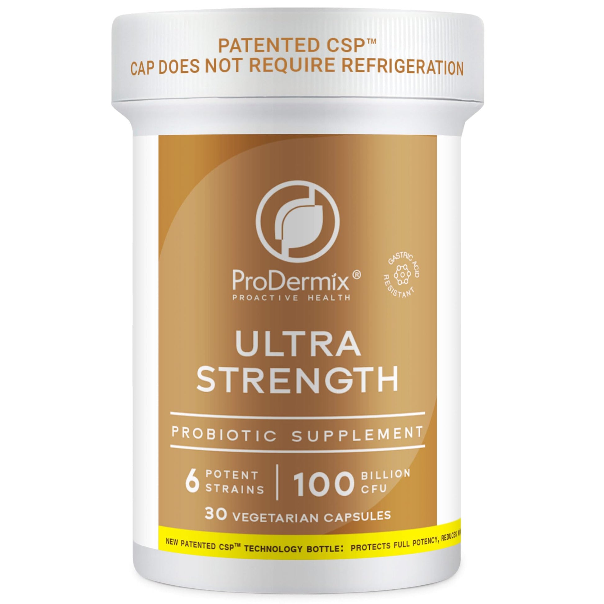 PRODERMIX Ultra Strength Probiotic for Men and Women Capsule, 30 Count