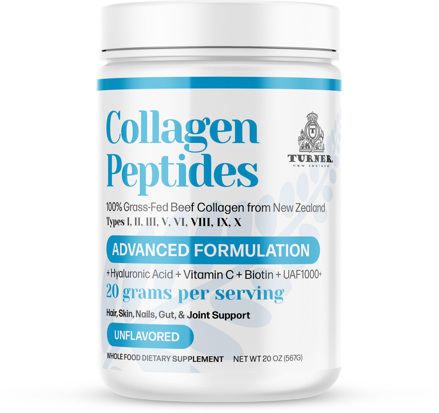 TURNER Collagen Peptides Advanced Formulation Powder 20 oz