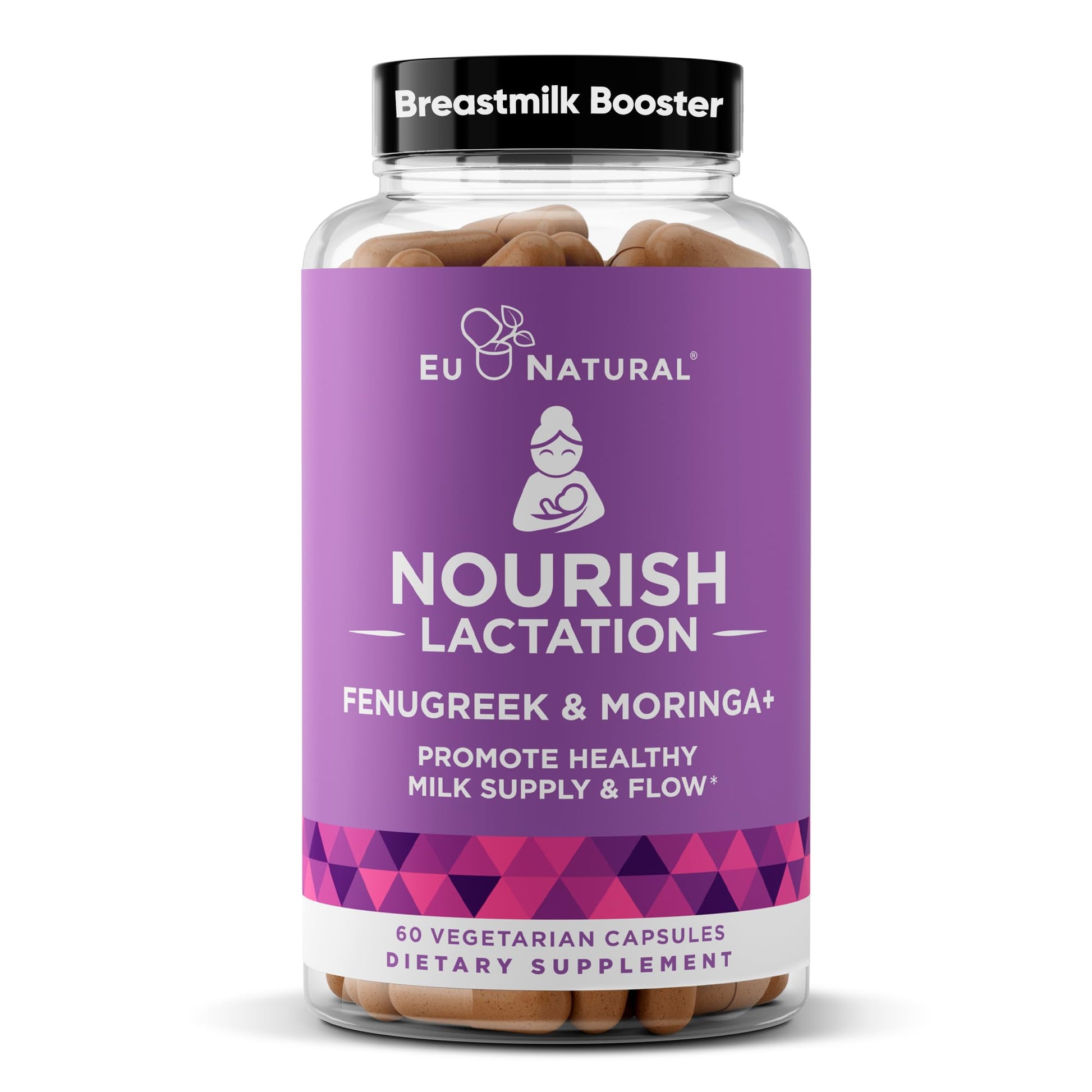Eu Natural Lactation Supplement Milk Supply Support for Breastfeeding 60 Capsules