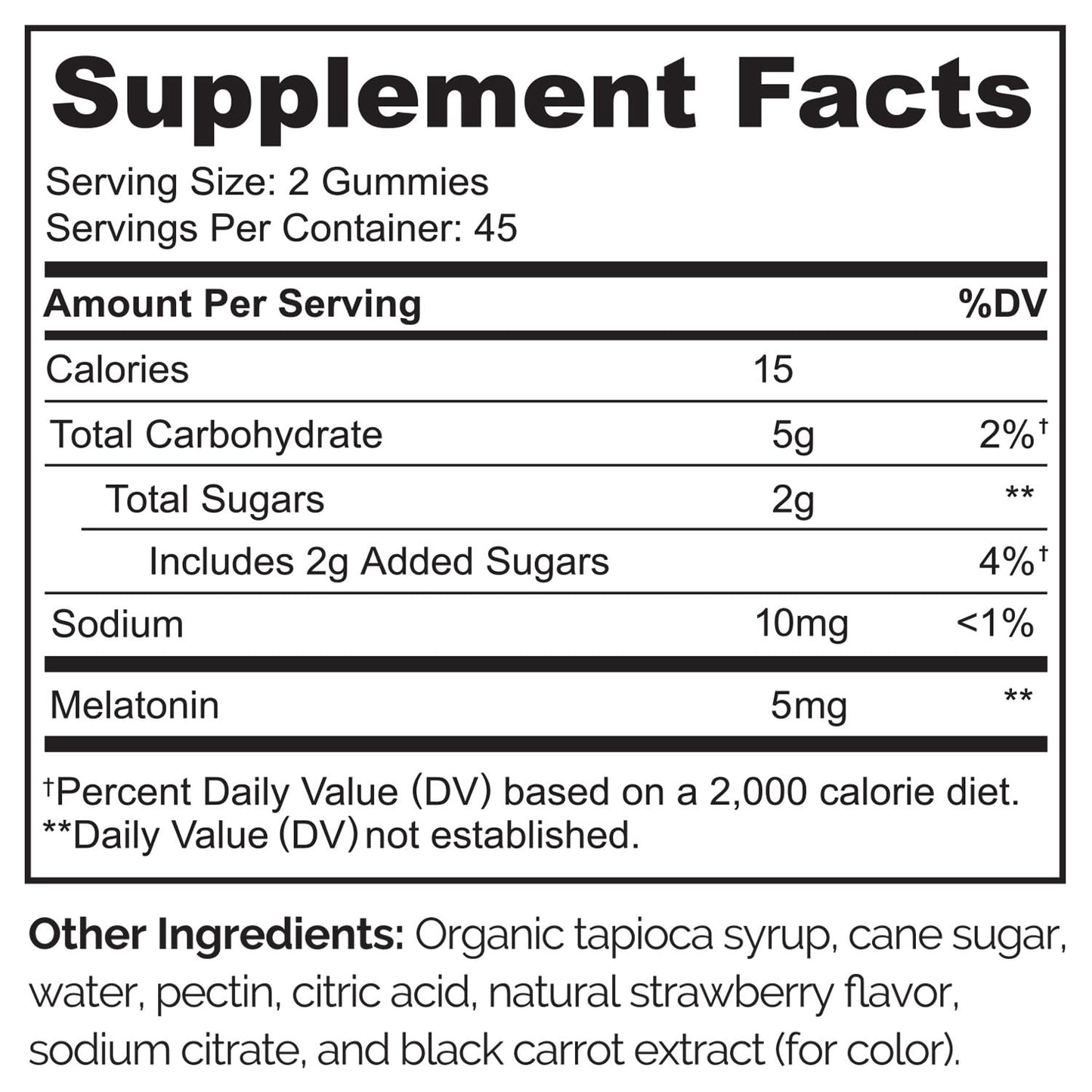 NATURELO Melatonin Gummies 90 Count