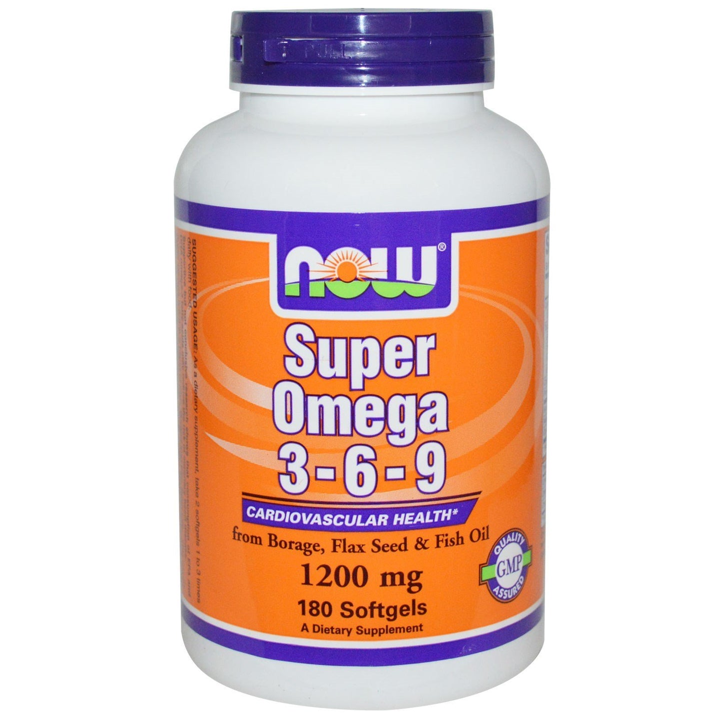 NOW Foods Super Omega 3-6-9 1200mg Softgels, 360 Softgels
