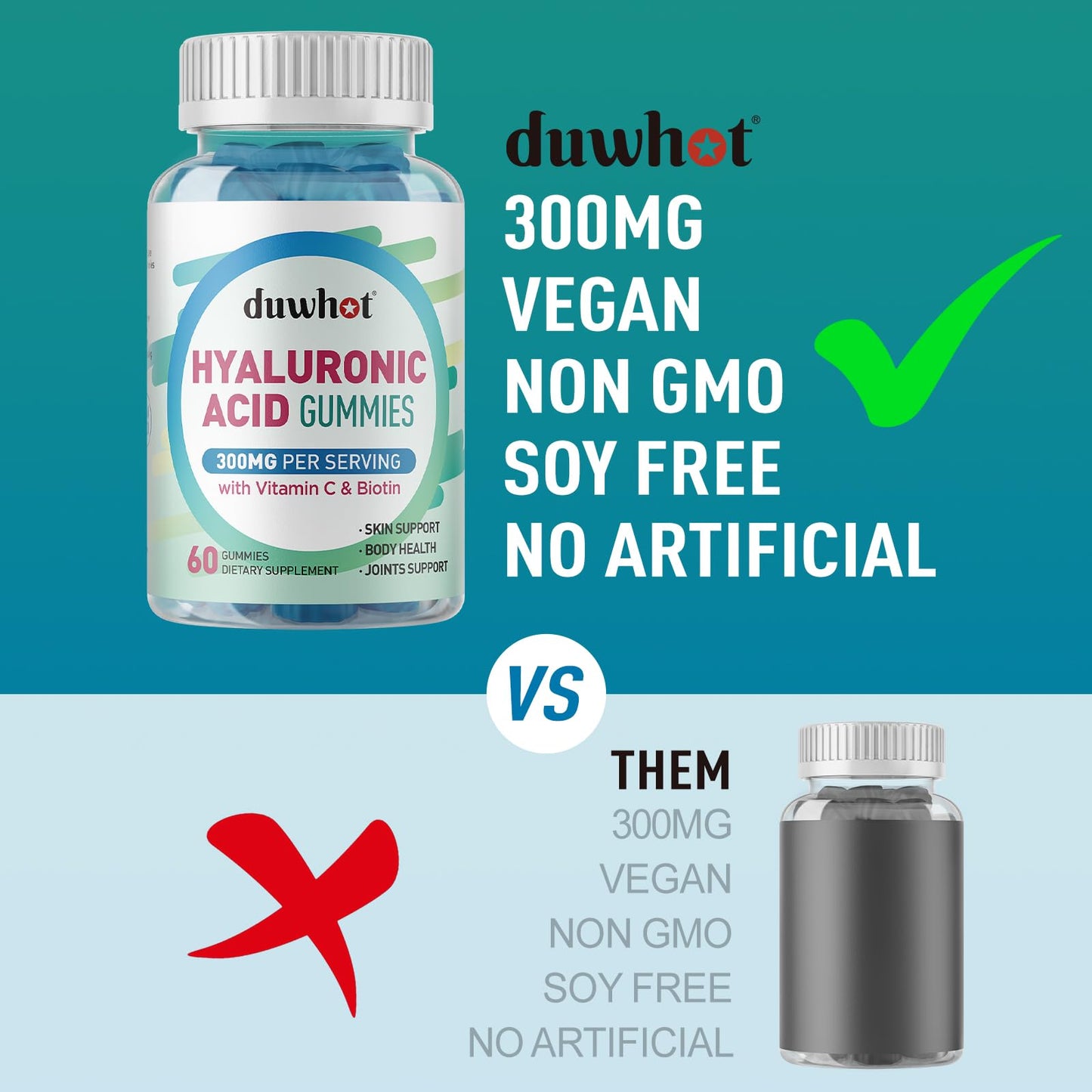 duwhot Hyaluronic Acid Gummies 120