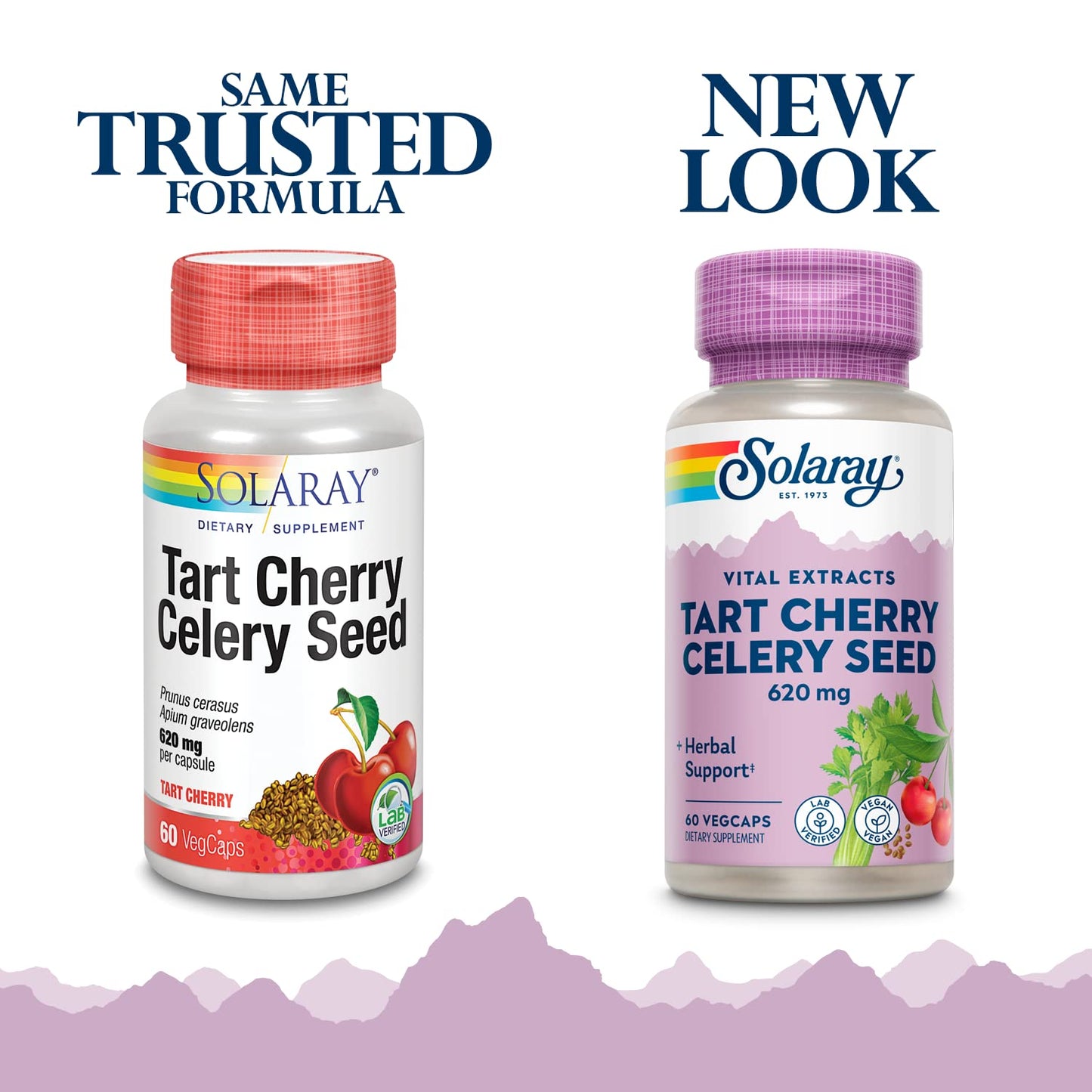 Solaray Tart Cherry and Celery Seed 620 mg 60 Veg Caps