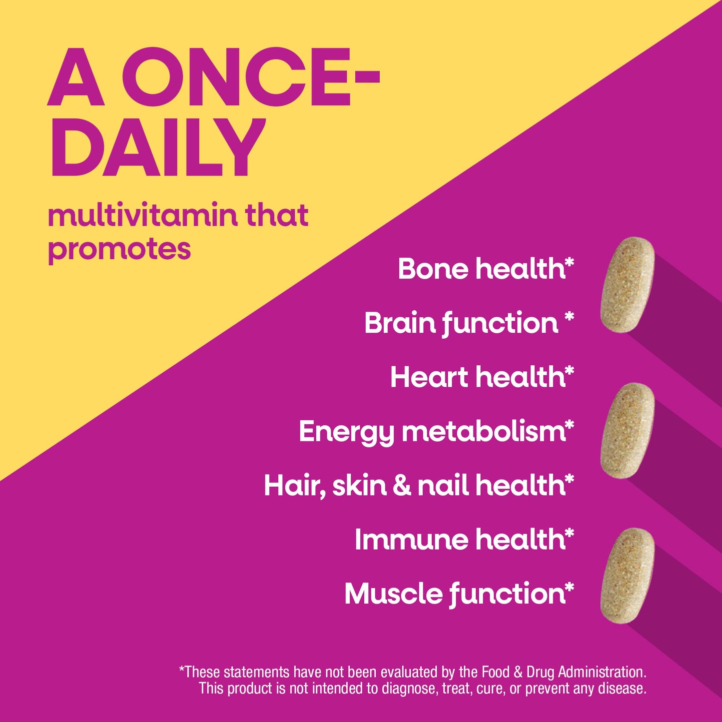 Nature's Way Alive! Ultra Potency Multivitamin for Women 50 Plus, Complete High Potency Formula with Vitamin D3, C, E, Methylated B12, Supports Heart, Brain, and Bone Health, 150 Tablets