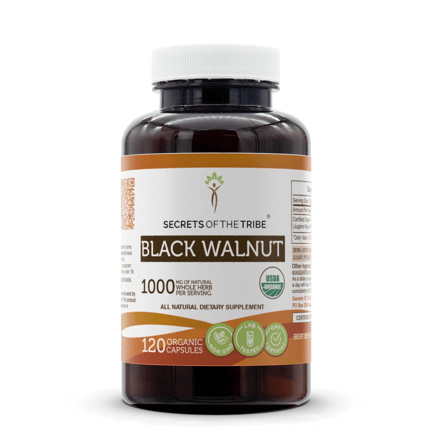 Secrets of the Tribe Black Walnut Capsules 120 Count