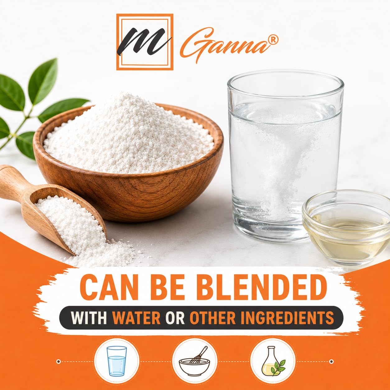 mGanna Calcium Ascorbate Powder, 8 oz
